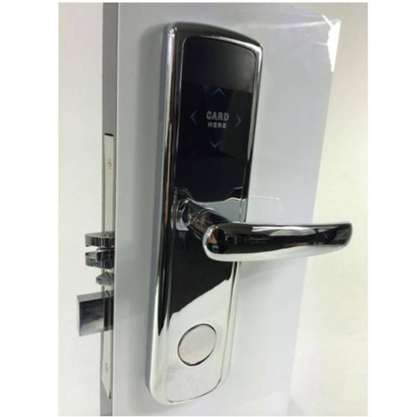 Chapa con Conectividad NFC MXSFK-001-13 NFC Plata Espesor de Puerta 35 a 55 mm Android y IOS Pilas 4 x AA No incluidas SoftKey