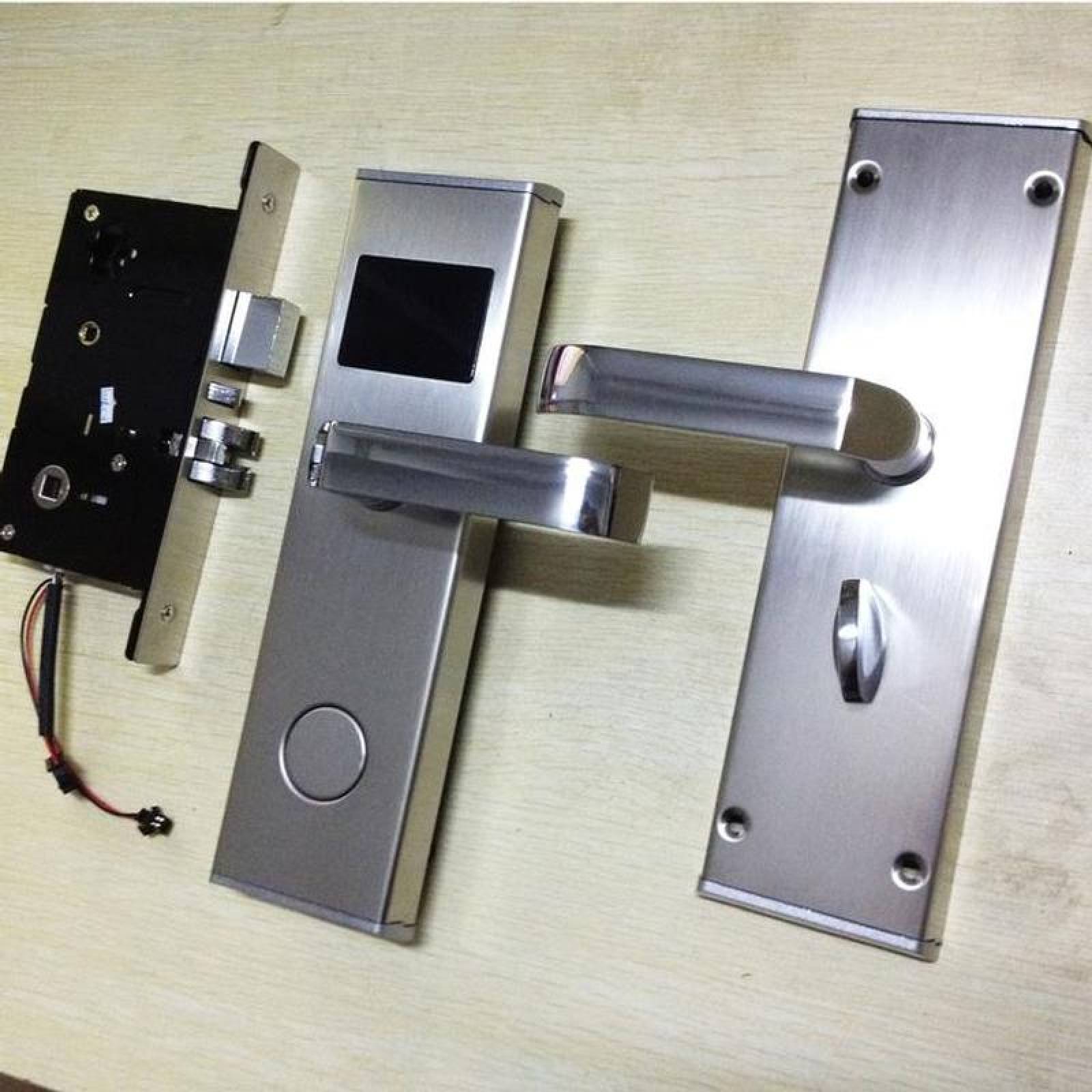 Chapa para Puerta MXSMT-003-2 NFC Bronce Espesor de Puerta 35 a 55 mm Android y IOS Pilas 4 x AA No incluidas SmartLock