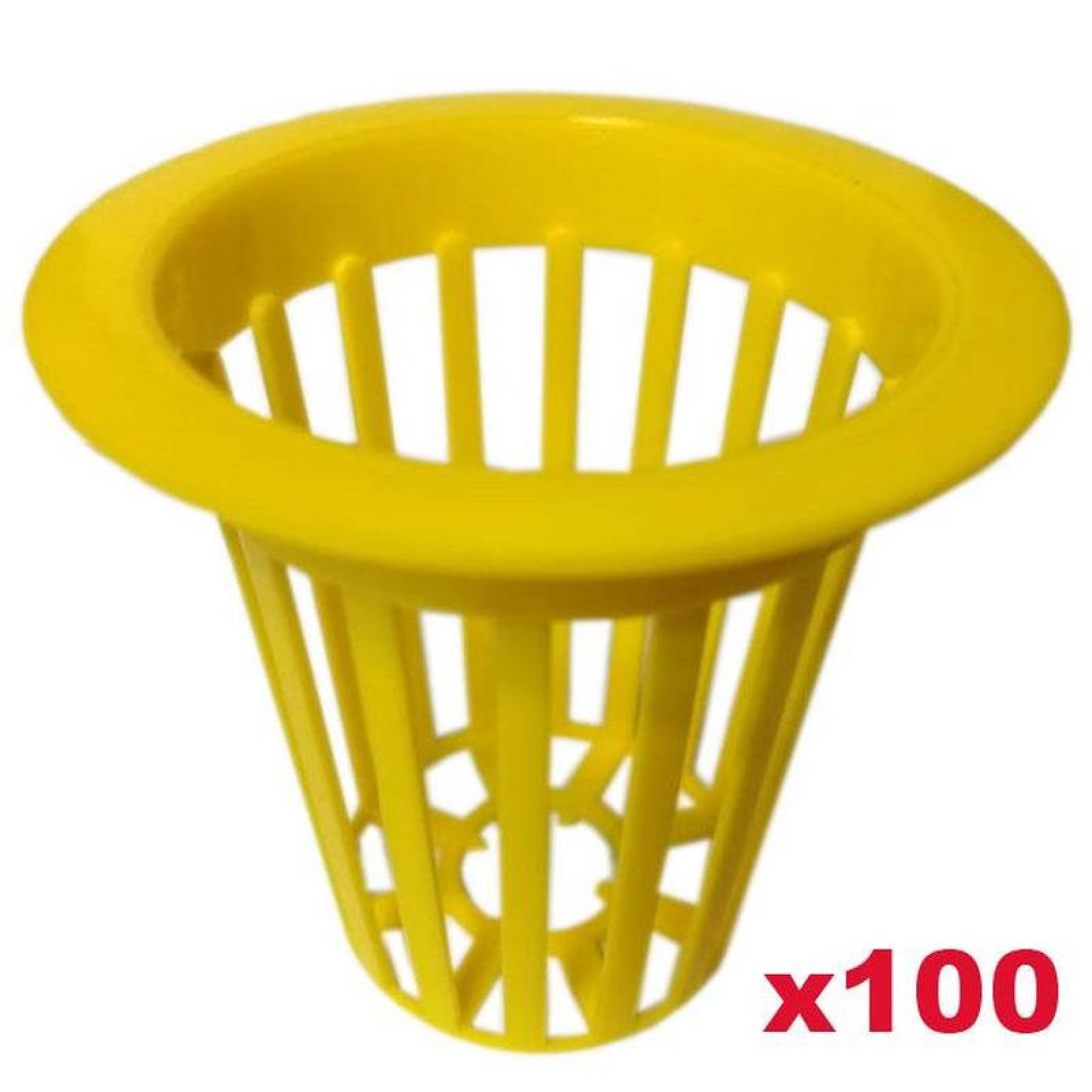 Venta de Vasos para Hidroponía MXBYL-015 100 Pzs 2" Diámetro Altura 6 cm Amarillo Plástico, HydroYellow
