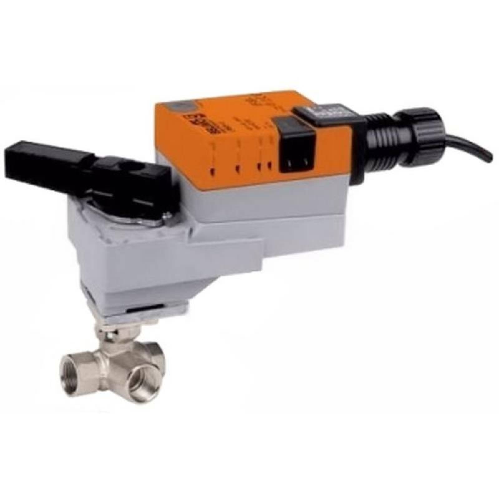 Válvula Fluido Caliente MXSWL-019 12" Diámetro 24VACVDC Roscable 3Vías 0,46Cv NiqueladoInoxidable StellWay LRB