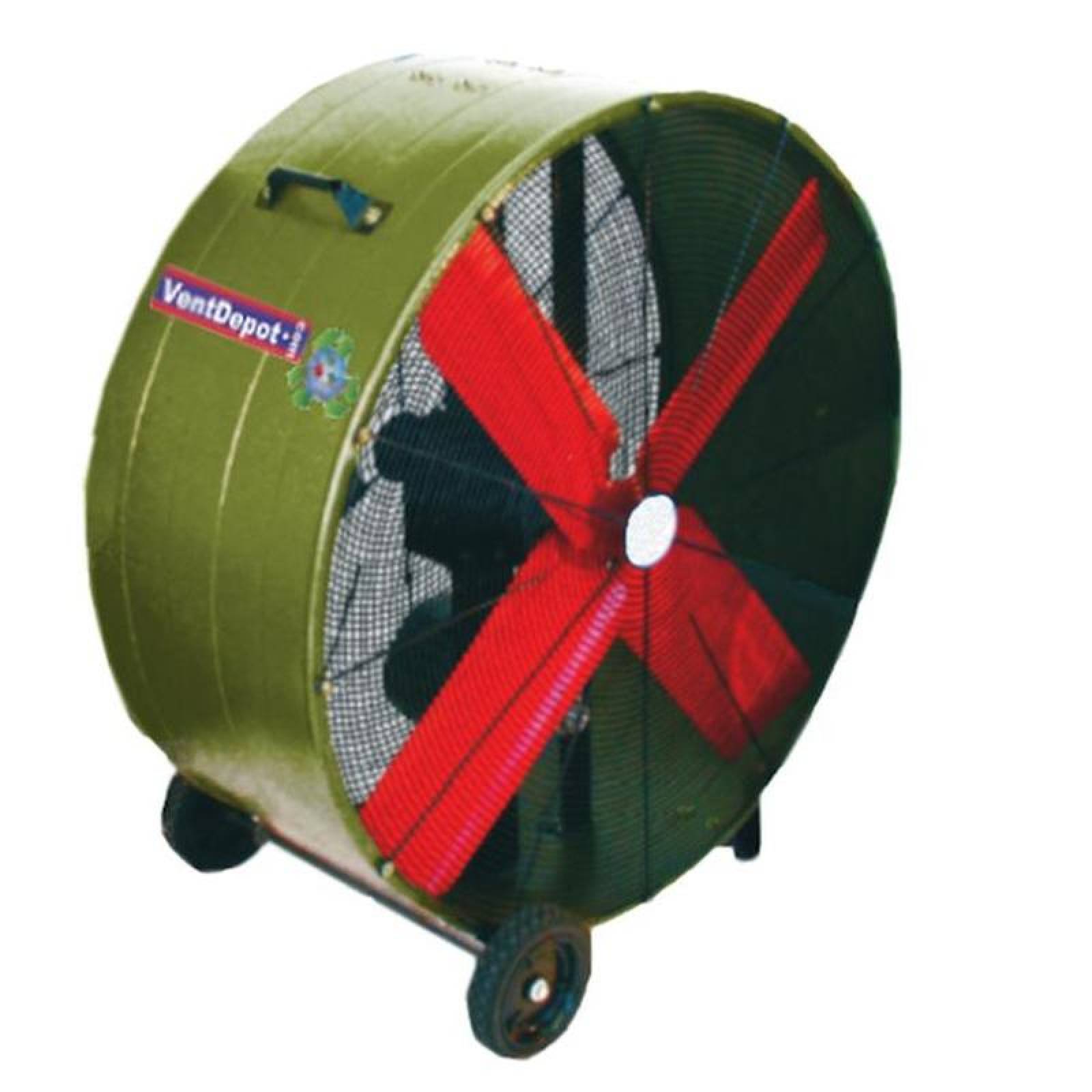 Ventilador de Barril Uso Continuo, MXAPO-001-4, 24" Diámetro, 6800/4760m3/hr, 127V, 3.6A, 1/4HP, 71dB, Acoplamiento Directo., AirPort