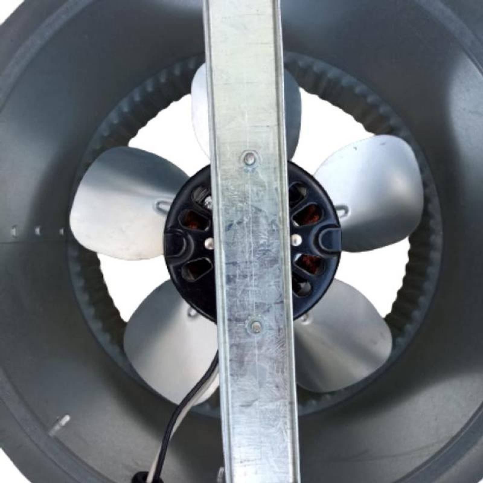 Extractores de Aire Casero, MXHEB-005-3, Ducto 12" Diámetro, 1954m3/hr, 127V/1F/60Hz, 71W, 1A, 60dB, Aspa Metal, HelicoBoost