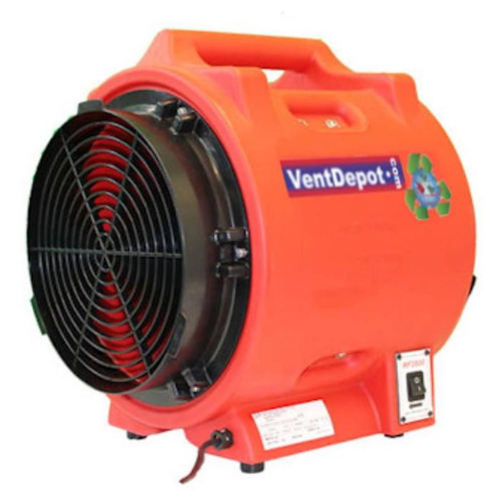 Extractor para Ducto y Manguera, MXHLM-001-22, Ducto 12" Diámetro, 5100m3/hr, 110V/1F/60Hz, 0,6kW, 6A, 84dB, HelicoPower