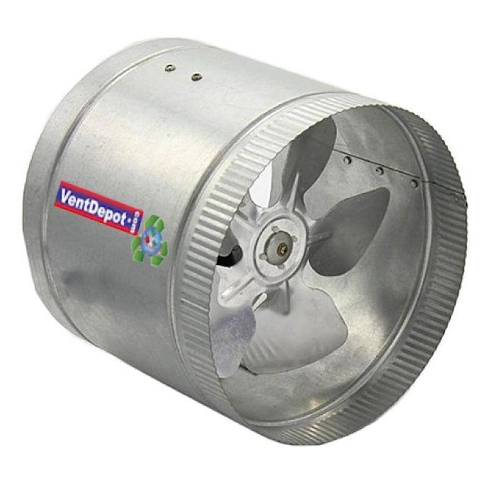 Ventilador Helico Centrifugo HVAC, MXOOS-001-4, Ducto 6" Diámetro, 5 Alabes, 407m3/hr, 47dB, 120V/1F/60Hz, 38W, 1,0A, 3000RPM, Aspas de Aluminio,, BoosTer