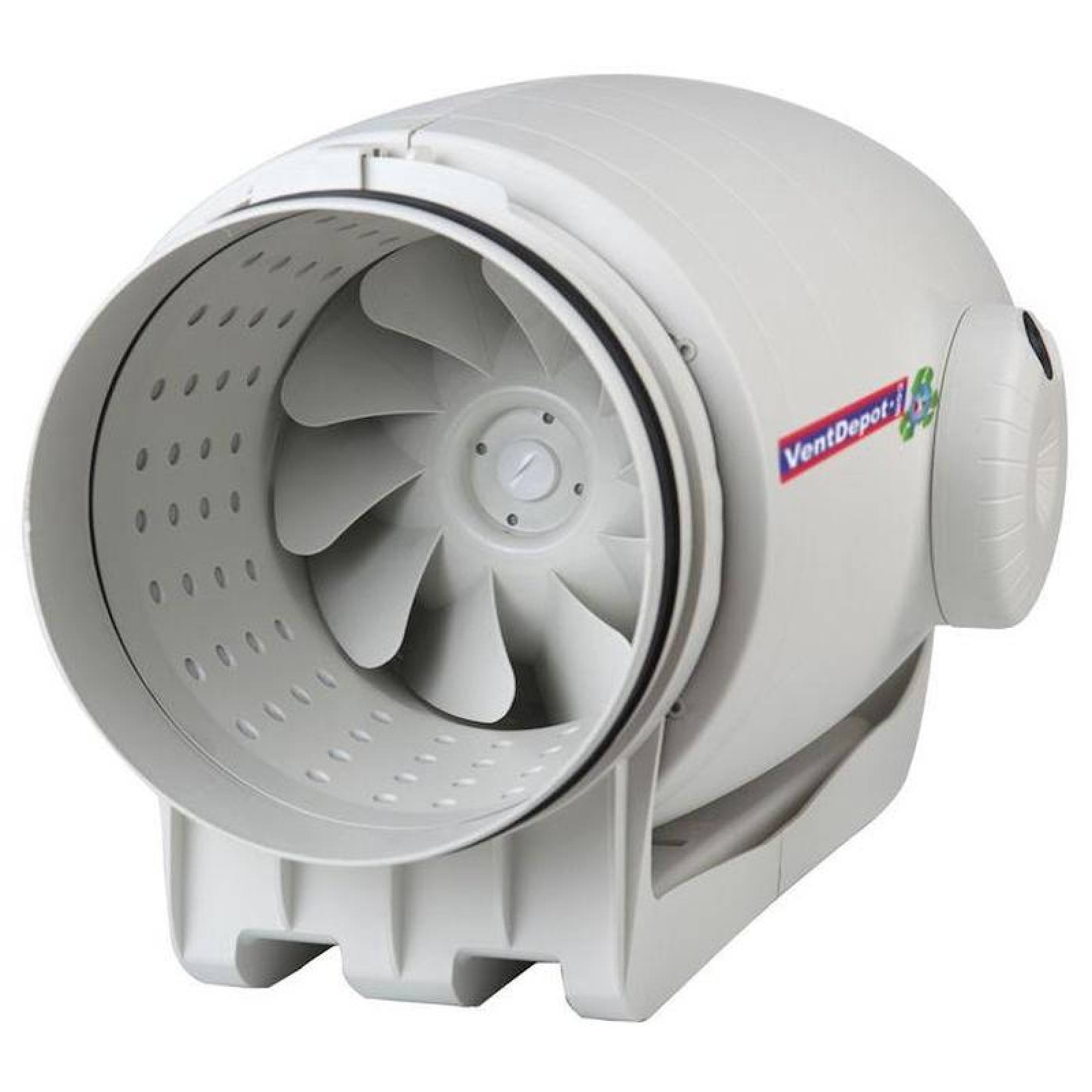 Extractores de Aire Media Presion, MXSAI-002-4, Ducto 5" Diámetro, 301 a 391m3/hr, 127V, 44W, 60Hz, 54dB, , SilentAir