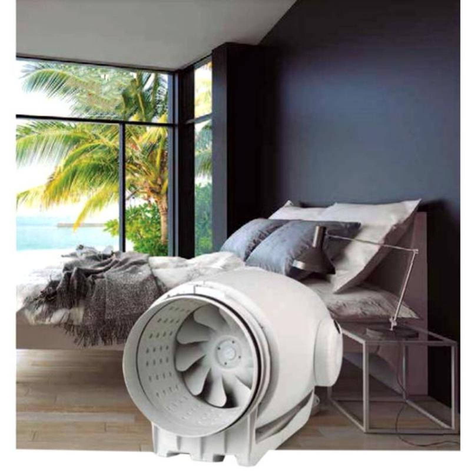 Extractores de Aire Media Presion, MXSAI-002-4, Ducto 5" Diámetro, 301 a 391m3/hr, 127V, 44W, 60Hz, 54dB, , SilentAir