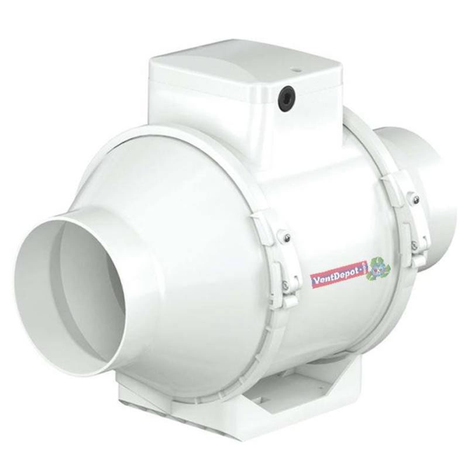 Extractor Helicoidal Tipo Turbina, MXVFR-004-1, Ducto 12" Diámetro, 1786/1411m3/hr, 120V/1F/60Hz, 353/236W, 2,95/1,95A, 61/52dB, VentFri