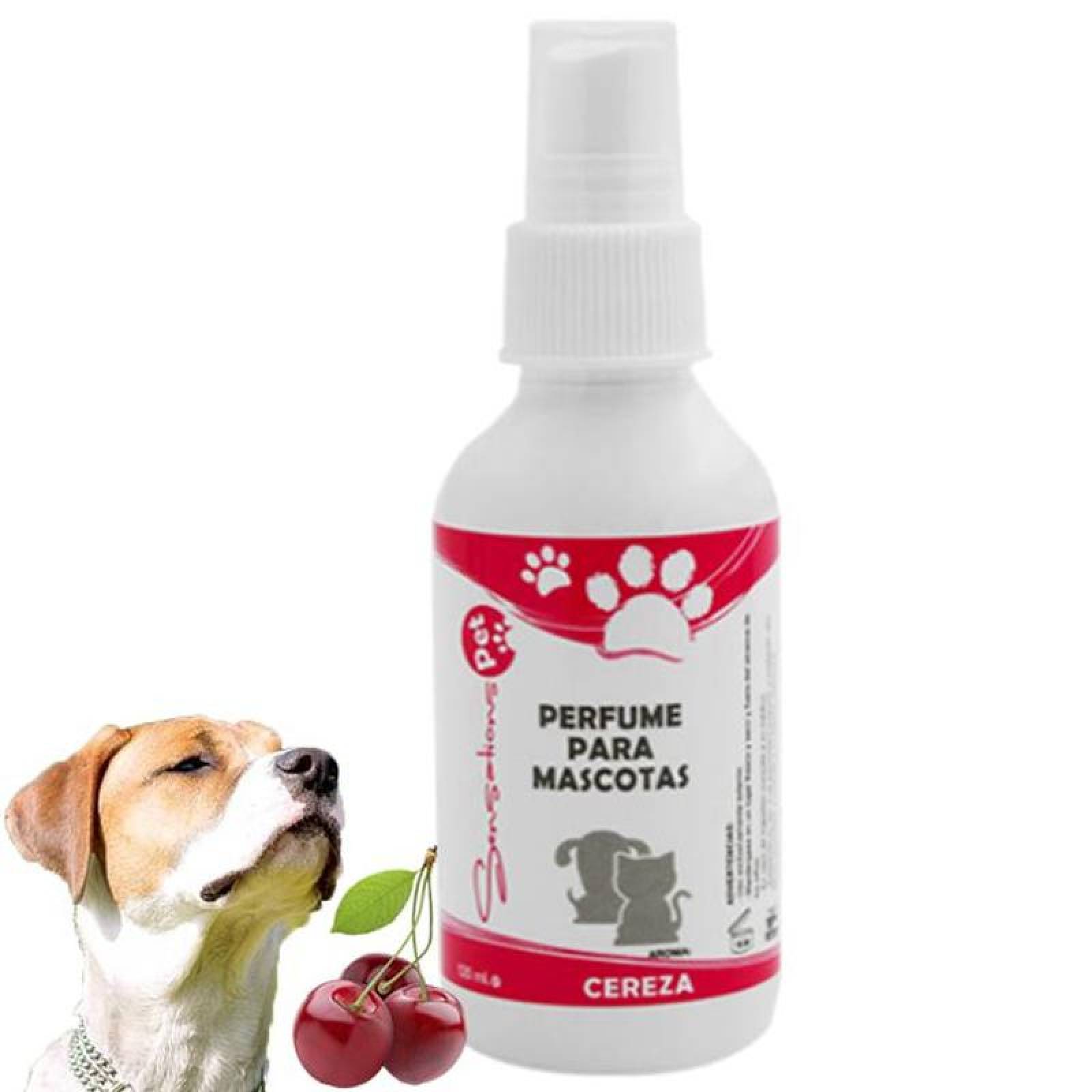 Perfume para despues de baño gatos MXSML-001-4 120ml Cereza Perros y Gatos Botella con Atomizador, SmellFun