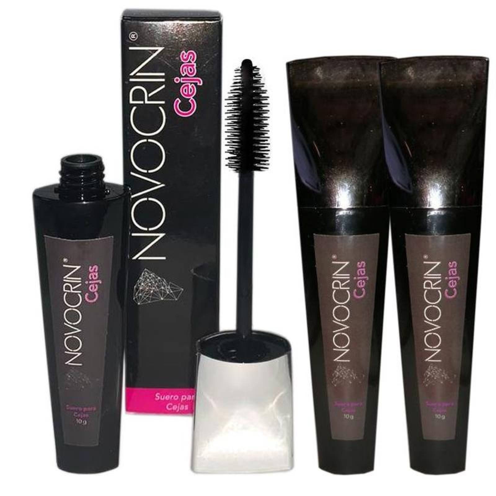 Tratamiento para Alargar las Cejas MXEYR-003-5 3 Pzs 10ml Suero Cejas Con brocha aplicadora 100porciento Natural Uso diario, EyebrowLong