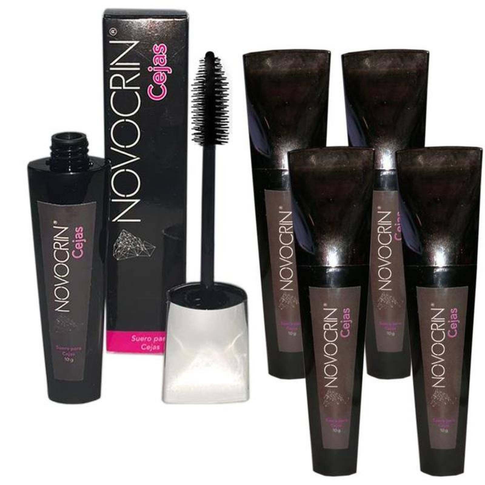 Rímel para Cejas Económico MXEYR-004-7 5 Pzs 10ml Suero Cejas Con brocha aplicadora 100porciento Natural Uso diario, EyebrowLong