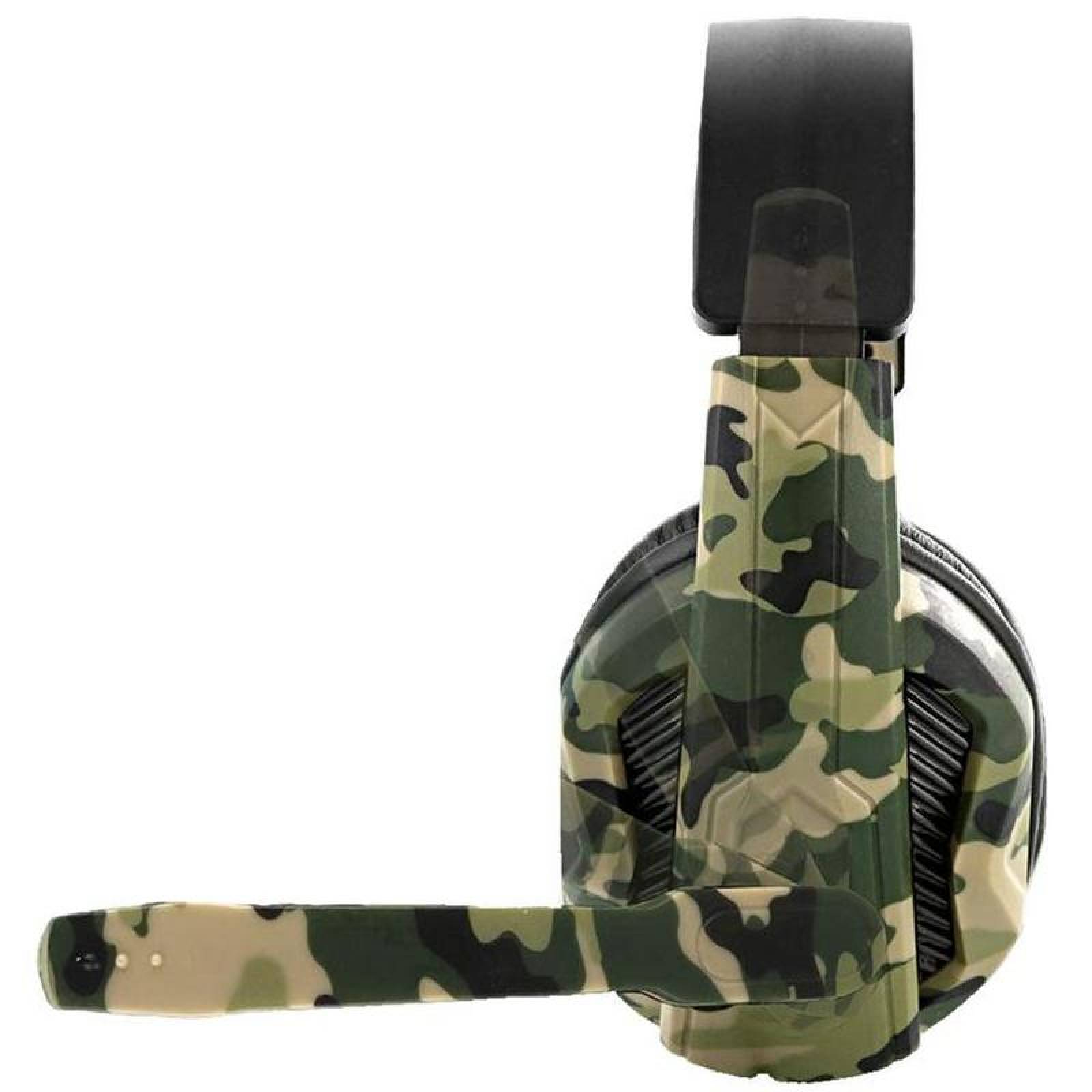 Venta de Audífonos a Mayoreo, MXFKL-001-23, Camuflaje, Jack 3.5mm, Cable 2.2m, 36dB, 20Hz a 20000Hz, ArmyThunder