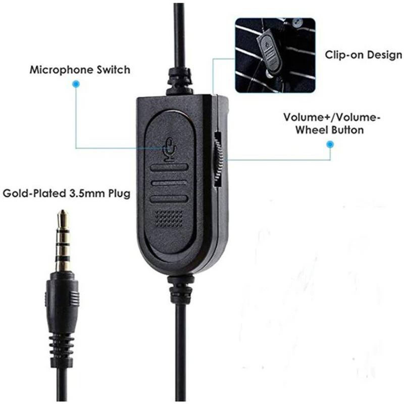 Manos Libres para Pc, MXPLU-001-4, Frecuencia 20Hz a 20000KHz, Material Plastico ABS, Color Azul., BossBass