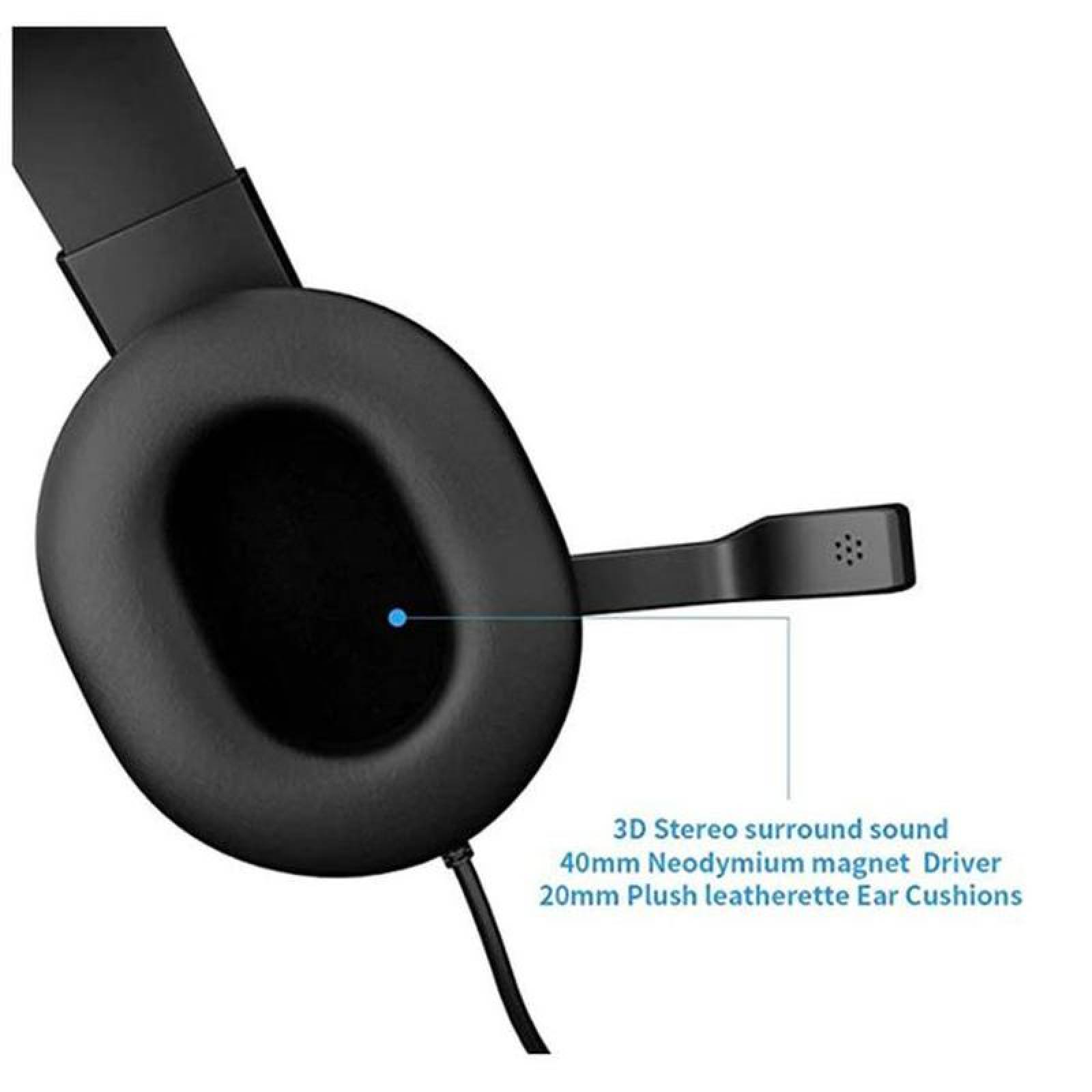 Manos Libres para Pc, MXPLU-001-4, Frecuencia 20Hz a 20000KHz, Material Plastico ABS, Color Azul., BossBass
