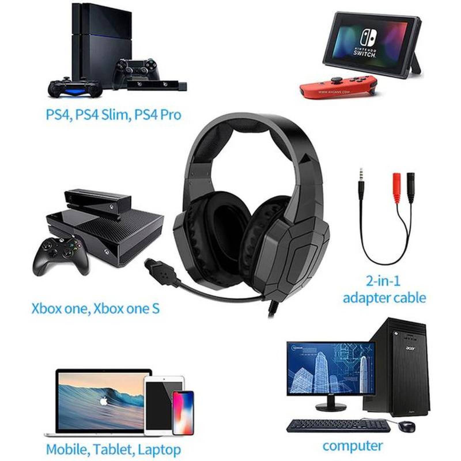 Auriculares Resistentes, MXRRO-001-12, 40mm, 2.2m, 20-20000Hz, 105± 3DB, con Micrófono, Negro, BlackUltra