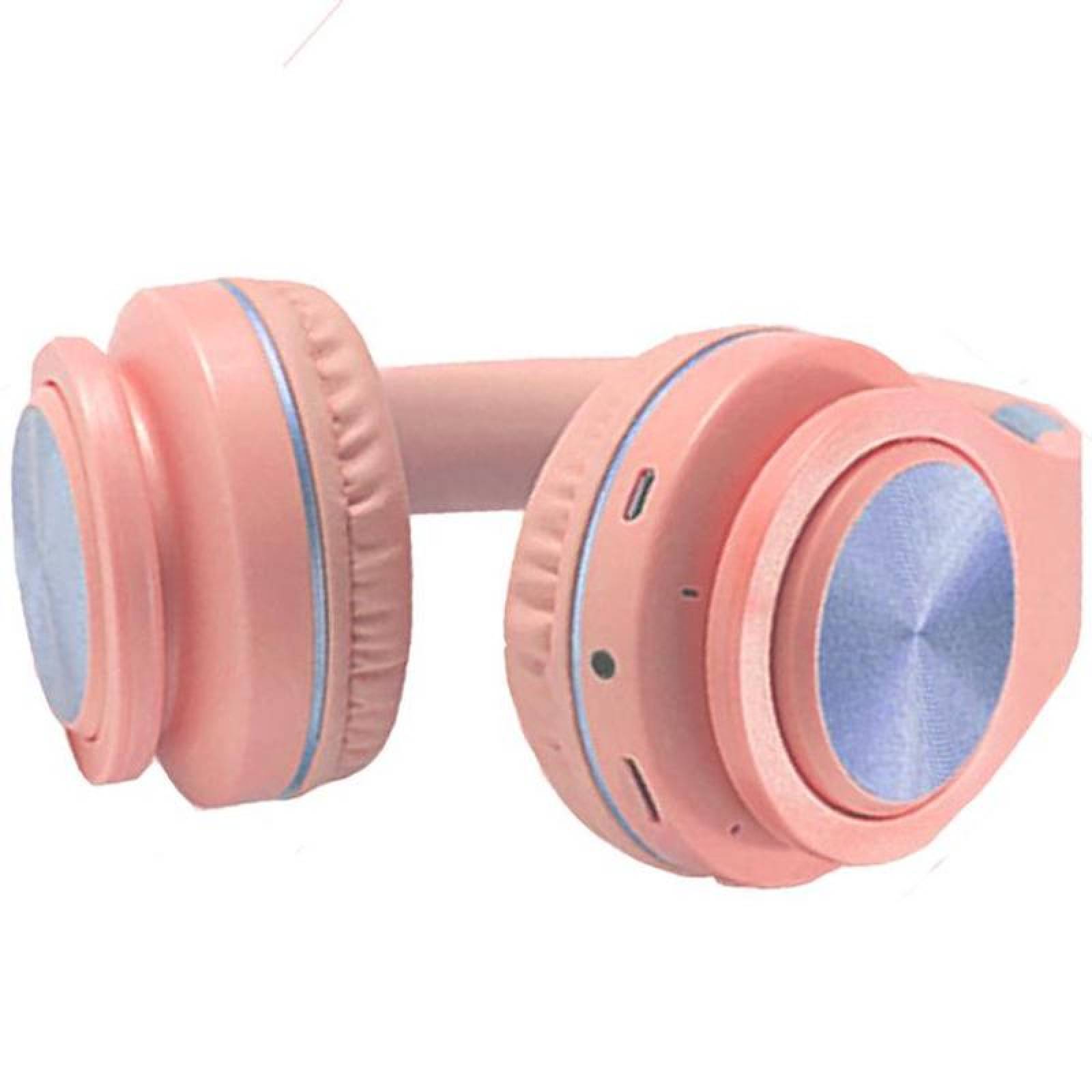  Audífonos Rosas, MXKYB-001-7, Rosa, Jack 3.5mm, Cable 2.m, 36dB, 20Hz a 20000Hz, PinkyBass