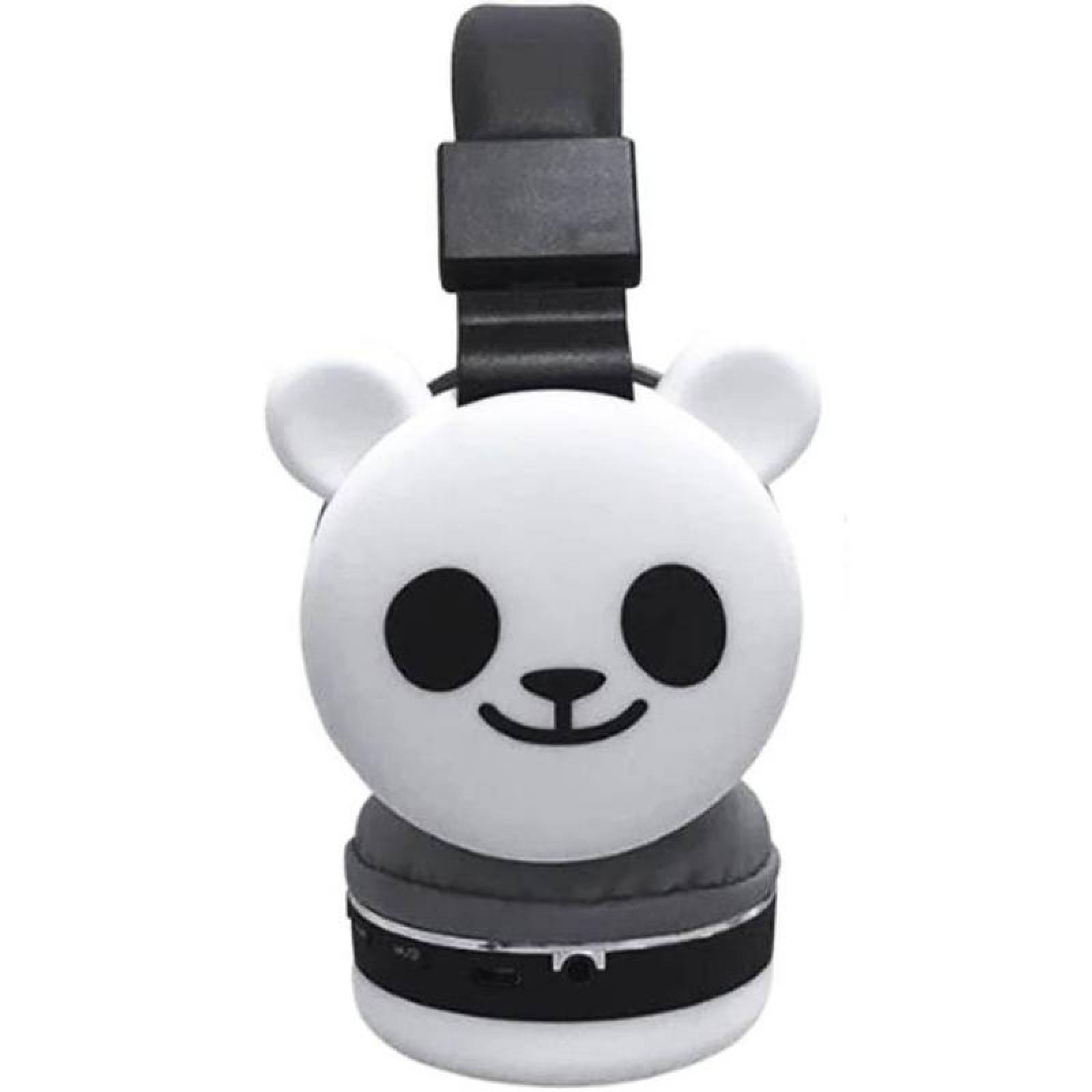  Audífonos Diseño de Panda, MXOFU-001-10, Negro, Jack 3.5mm, Cable 1.2m, 108±3dB, 20Hz a 20000Hz, PandoFun