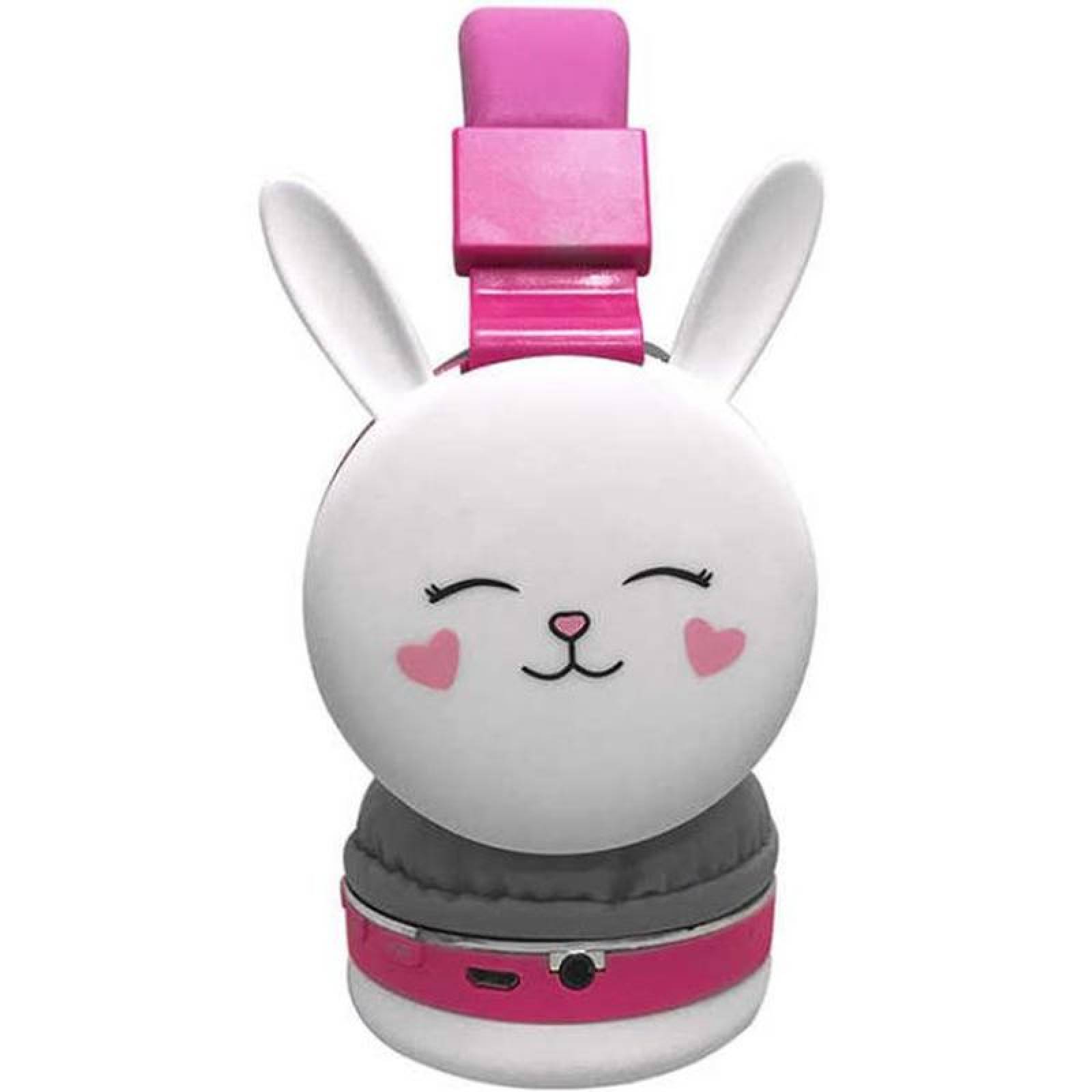  Auricular para Niñas, MXYBU-001-9, Rosa, Jack 3.5mm, Cable 1.2m, 108±3dB, 20Hz a 20000Hz, PinkyBunny