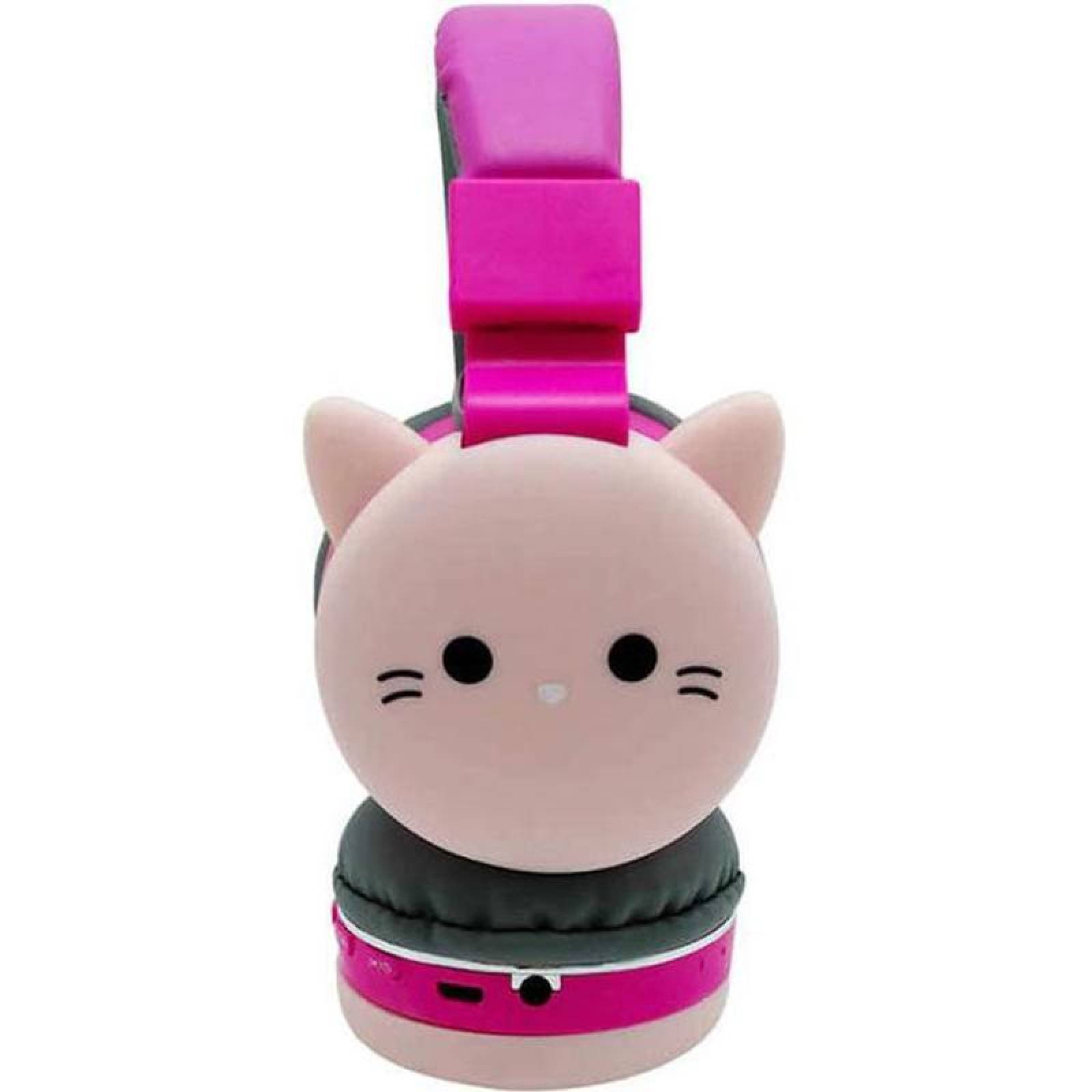  Diadema de Audífonos Rosas, MXYCA-001-21, Rosa, Jack 3.5mm, Cable 1.2m, 108±3dB, 20Hz a 20000Hz, PinkyCat