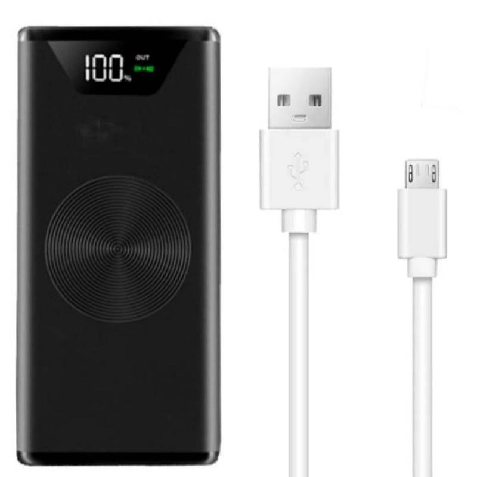 Cargador Qi Wireles Para Motorola MXQVT-001-10 30000mA Negro Salida Qi inalámbrica 1xUSB 3,0 1xUSB 1,0 Entrada Cable USB incluido, Qi Vectra