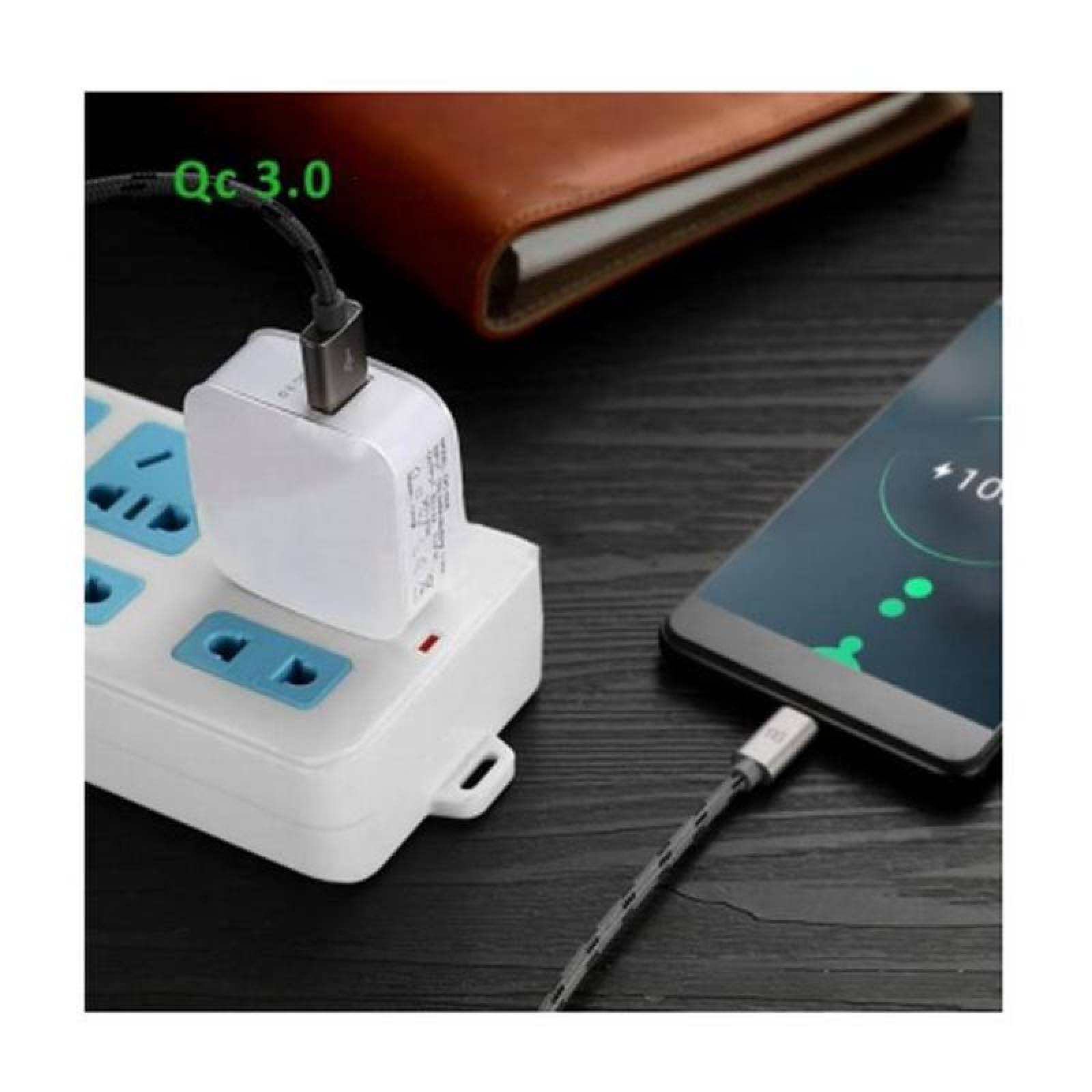 Cargador de Pared de un Puerto MXALC-001-6 1 Puerto USB 100-240V 50-60Hz Max, 5V 3,0A Blanco, WallCharge