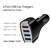 Cargador USB de Auto Diseño Eficaz MXHQC-002-8 4 Puertos USB 12-24V Entrada 12V 2A Salida 12V 3,5A Max, 5 V 1,7A Negro, QuadCharge