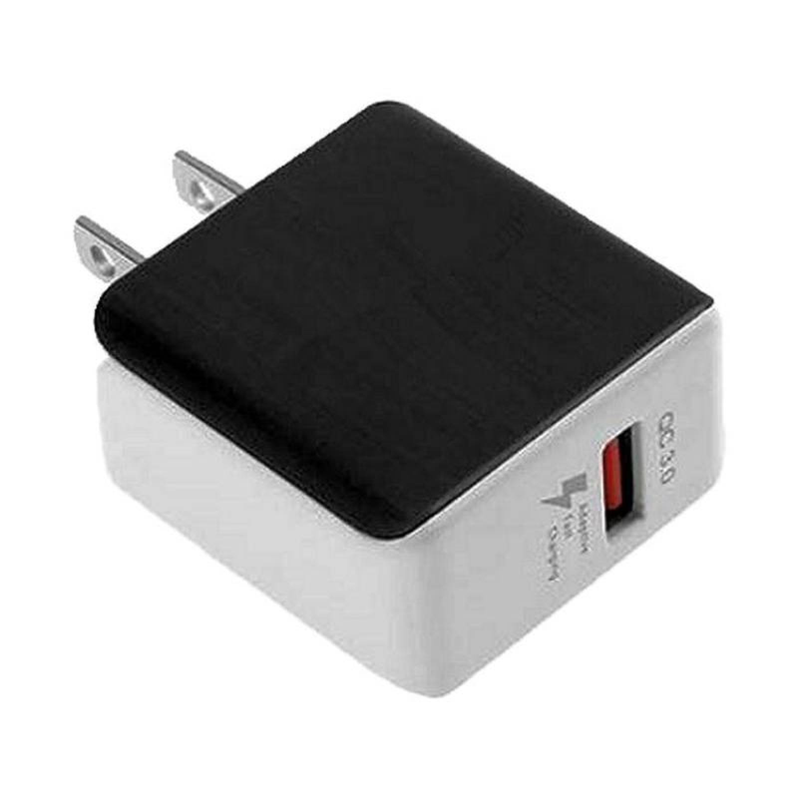 Adaptador de Pared Carga Rápida MXPCE-002-1 1 Puerto USB 100-240V 50-60Hz Max, 12V 3,0A NegroBlanco, ProCharge