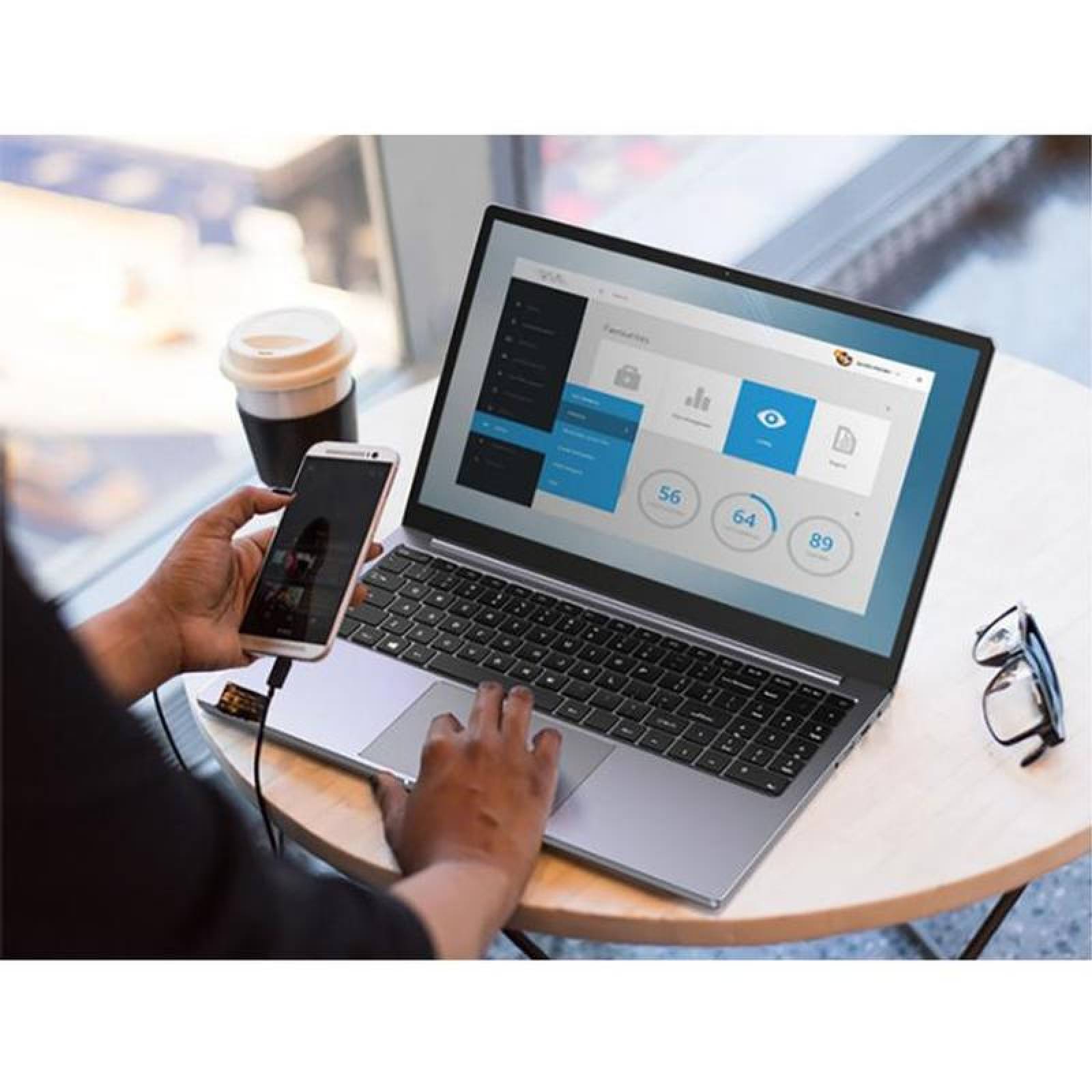 Computadora con puerto RJ45, MXGYC-007-3, Intel i7, 16GB RAM, 256GB SSD, 15.6" Pantalla, 4.6GHz, Windows 10, 4800mAh, 4 a 6 Hrs., GreyCase