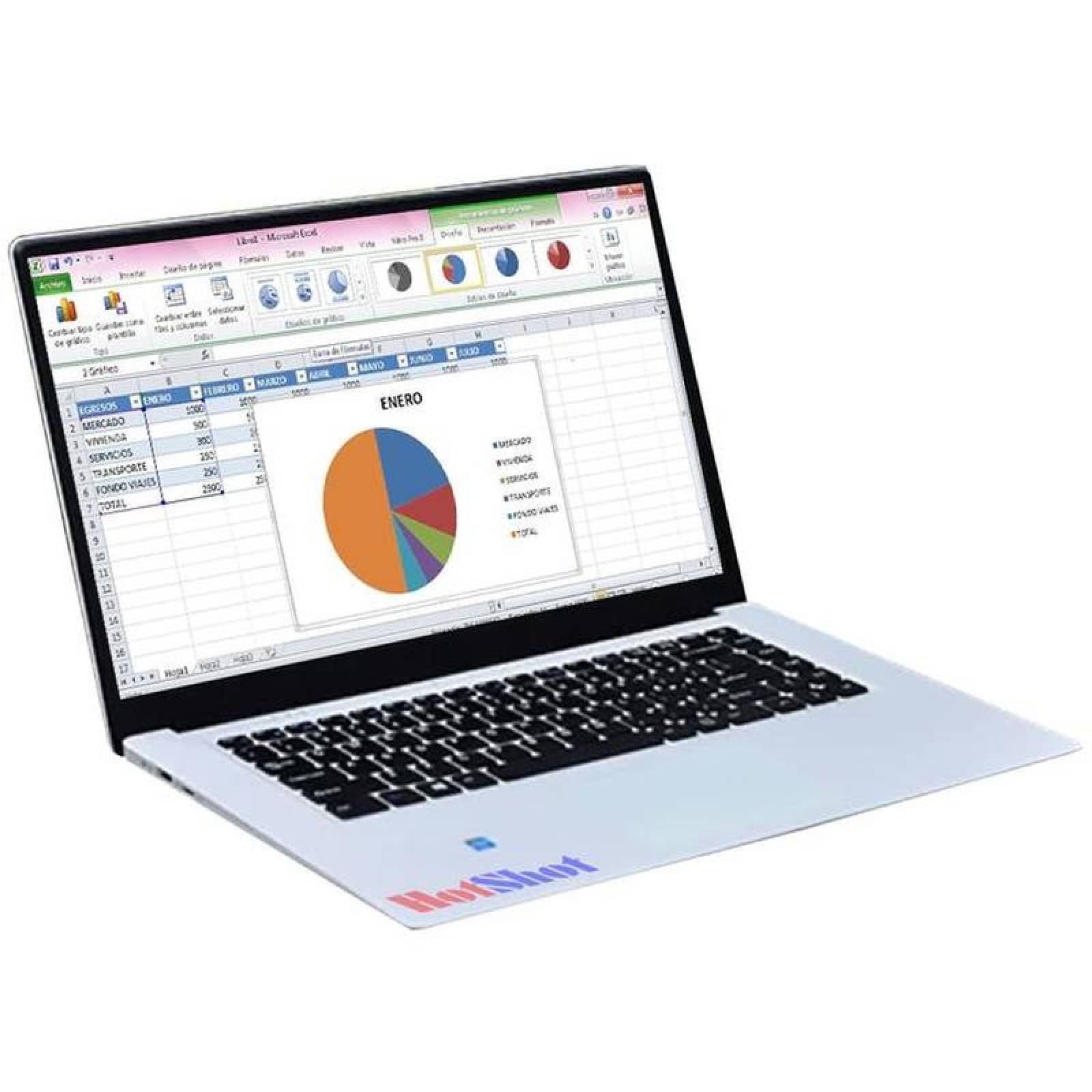 Laptops con Bluetooth, MXREH-003-6, Intel Celeron, 8GB RAM, 1TB SSD, 15.6" Pantalla, 2.3GHz, Windows 10, 4000mAh, 4 a 6 Hrs., RealTech