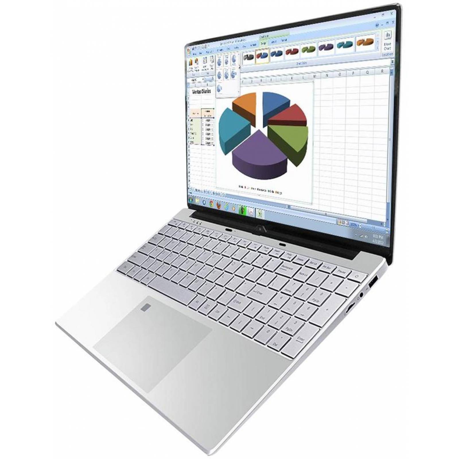 Computadora de escritorio, MXSKK-001-6, Intel Celeron, 12GB RAM, 256GB SSD, 15.6" Pantalla, 2.5GHz, Windows 10, 5000mAh, 4 a 6 Hrs., SilverKing