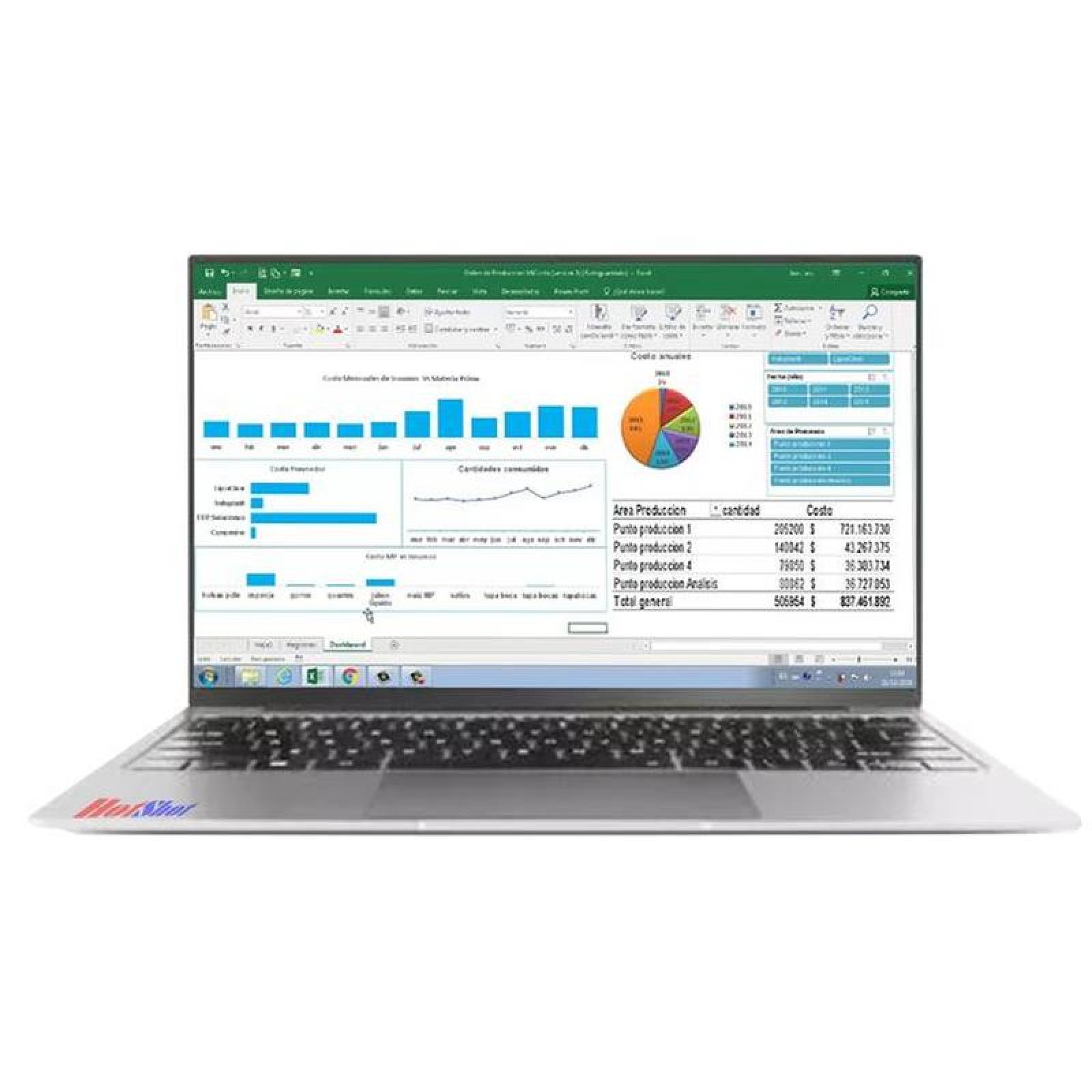 Computadora Portátil para escuela, MXSMX-001-12, Intel Celeron, 6GB RAM, 256GB SSD, 14" Pantalla, GHz, Windows 10, 4000mAh, 4 a 6 Hrs., Slimax