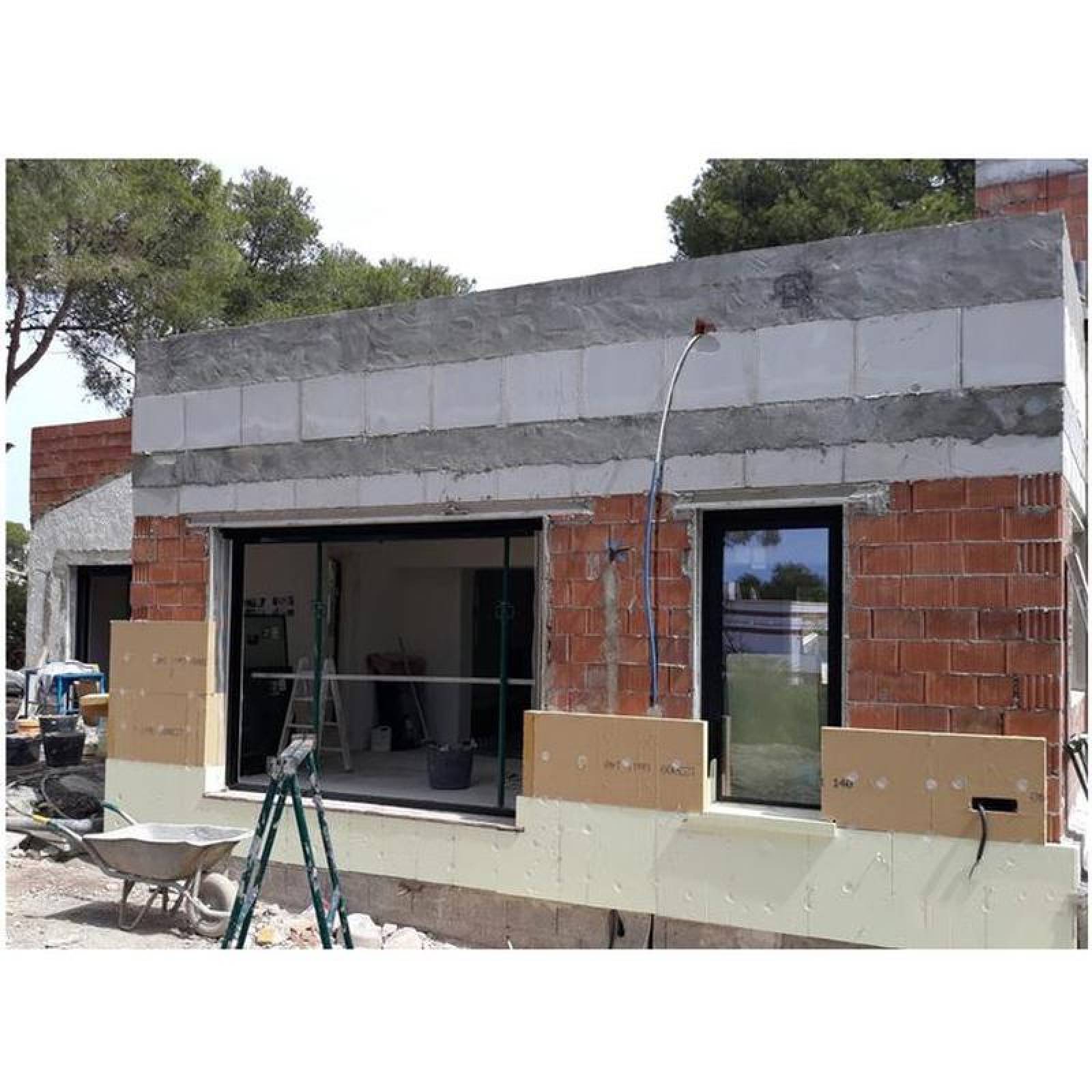 Cemento Monolítico de Calidad, MXAPW-001-16, 25 Kg, Temperatura: 650(1200)F, Adhesión:2 psi (13.79 kPa), Propagación a la flama: 0, Desarrollo de humo:0., AislantPow