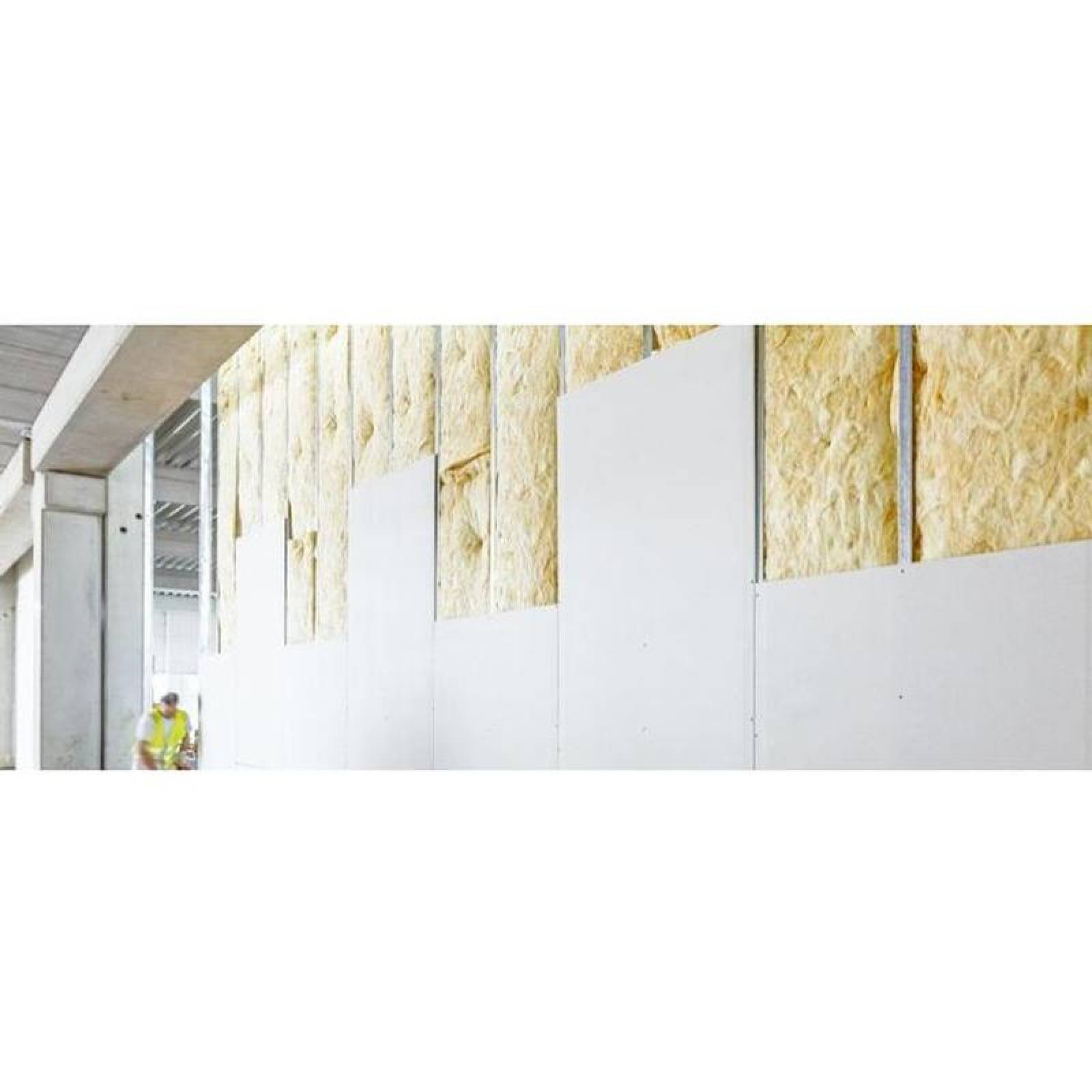 Aislante para muros de tabla roca, MXMIQ-001-8, 24x48x2", Hasta 400C ó 752F, 4 Lbs/pie³, Flamabilidad=25%, Humo=0, MinQuilt