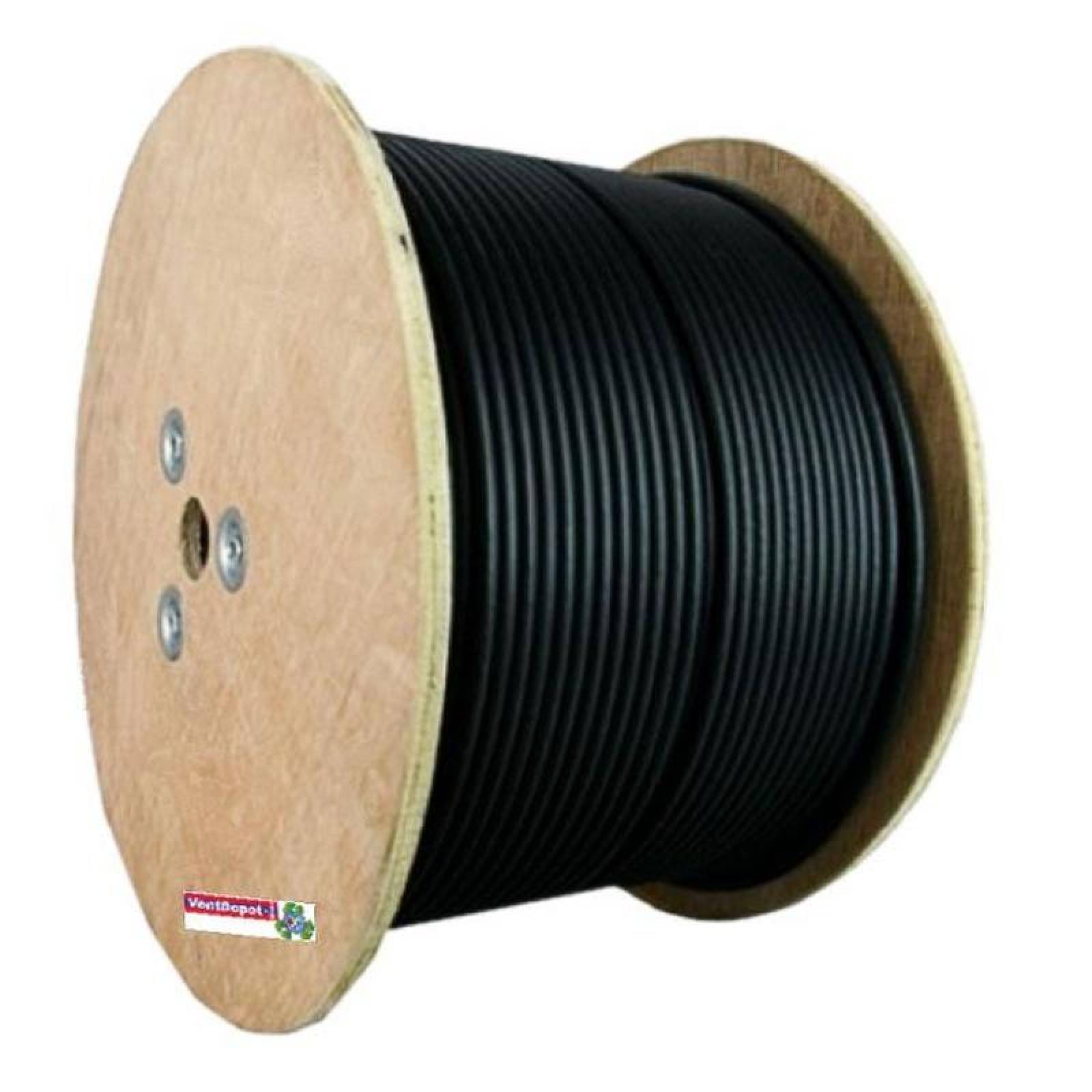 Cable Solar Calibre 12, MXCSN-002-4, Calibre 12, 250m, 3.31mm² 2.05mm Diámetro, SolarBlack