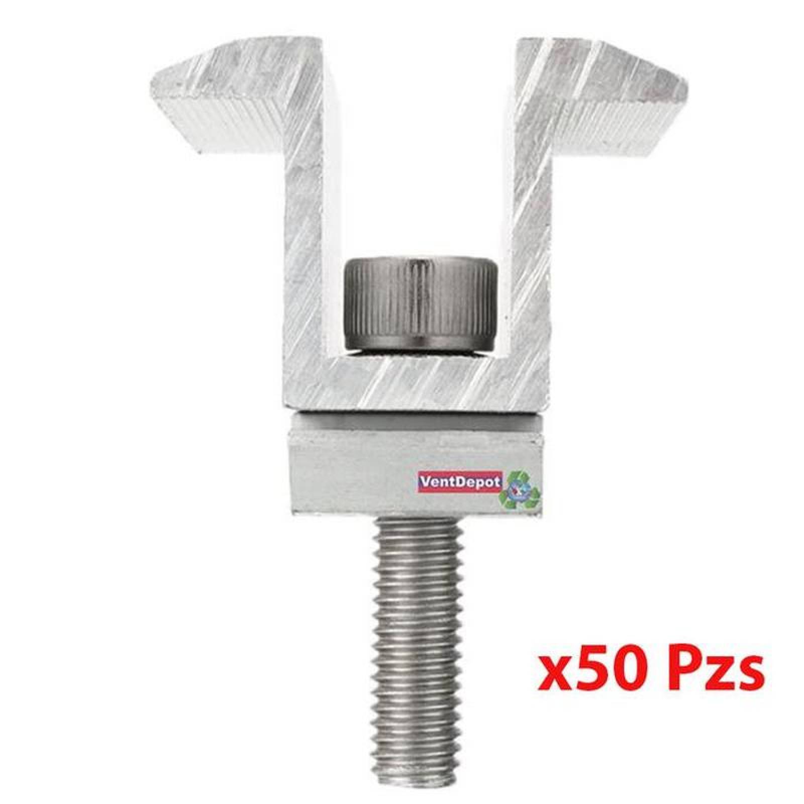 Accesorios para Montaje de Acero, MXMDL-010-1, 50 Pzas, 35-40mm, Metálico, Acero Inox 301., MiddleClamp