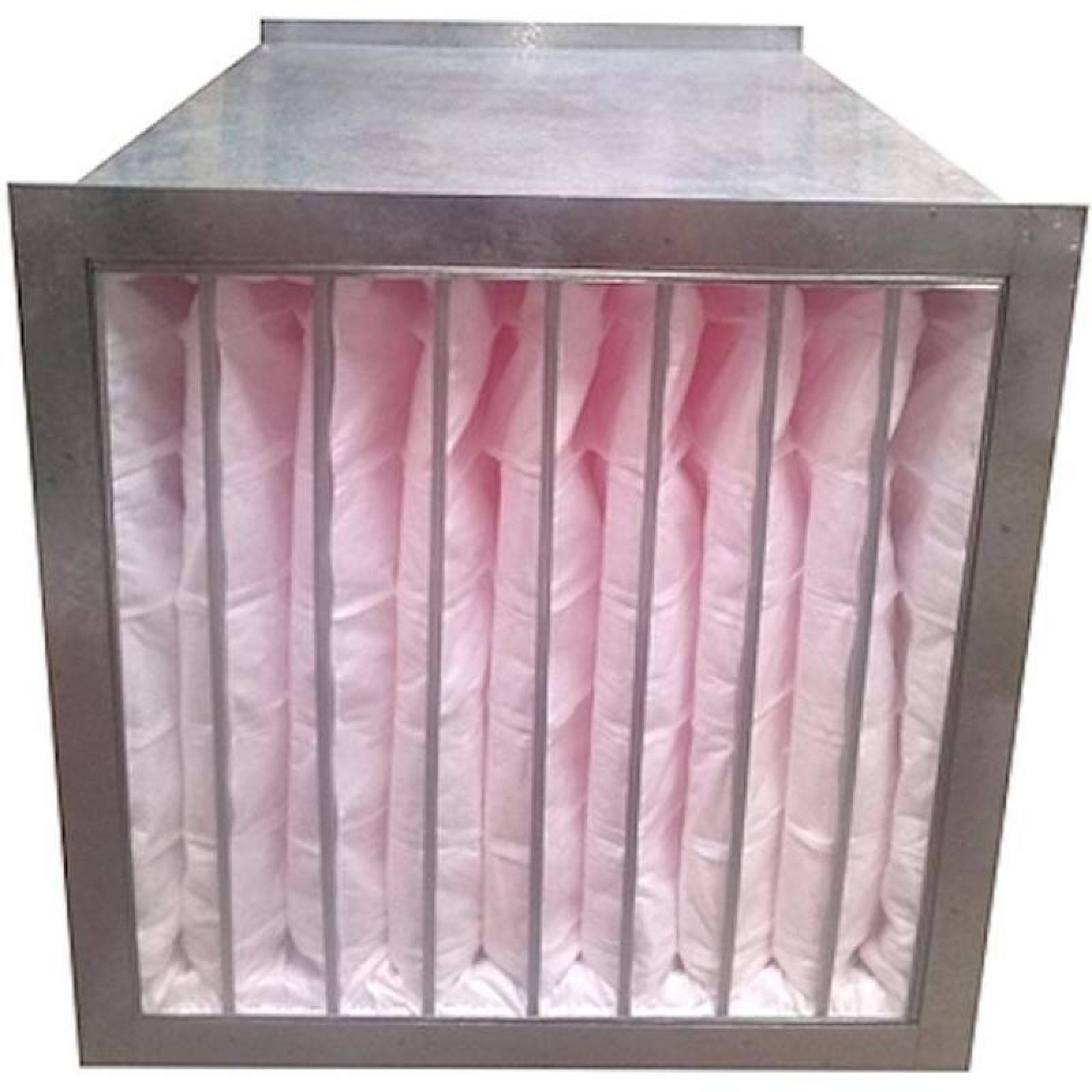 Modulo de Filtros para Aire MXAPF-029 Para 2 Filtros de 20x20" Fondo 33"Rectangular Galvanizado C,24, ModulBolsa