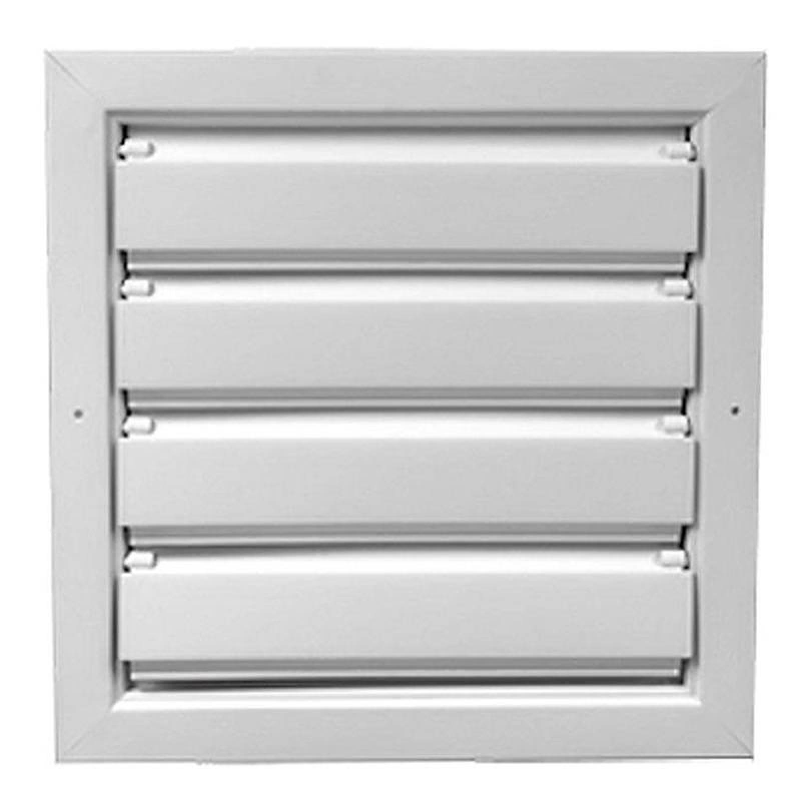 Persianas para Extractores MXBCP-054 48x12" base x altura 1" de fondo fabricado en acero color blanco BaroComp