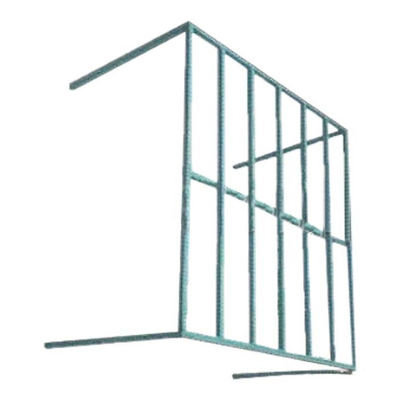 Barrote de Acero para Ventilador MXESG-029 Barra de Seguridad 80x80" Acabado en Gris Grosor de Barra 13x13mm, UltraBarra