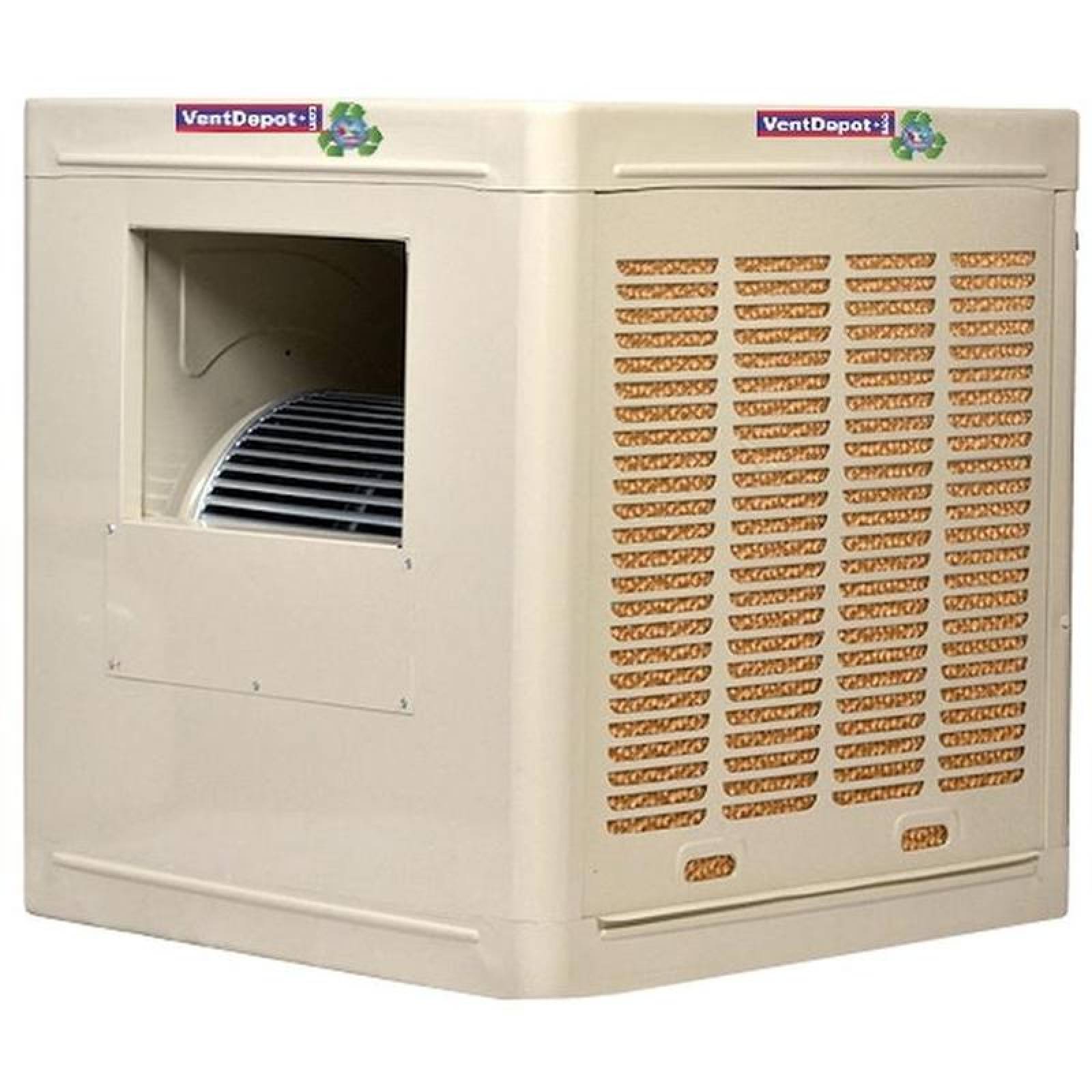 Aire Evaporativo para Muro o Pared MXVDT-001-4 Rotor 12" Diámetro 6120m3hr 3900 CFM 127V 13HP 6,3A Descarga Horizontal cAspen, VapoDucto