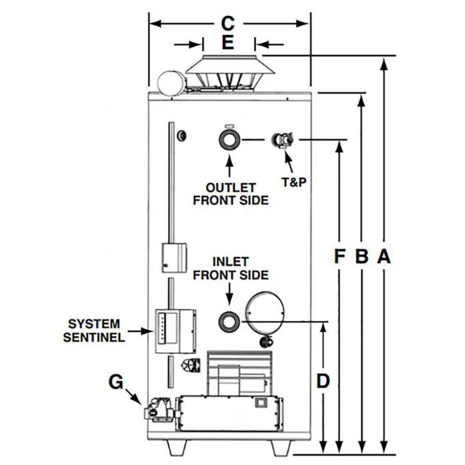 Boiler de Deposito para Clinicas MXXTM-004-5 342L 9 Serv, 600KBTU Gas Natural ASME Xtreme
