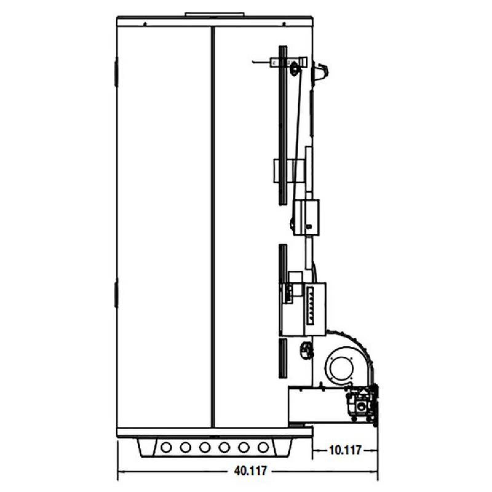 Boiler de Deposito para Clinicas MXXTM-004-5 342L 9 Serv, 600KBTU Gas Natural ASME Xtreme