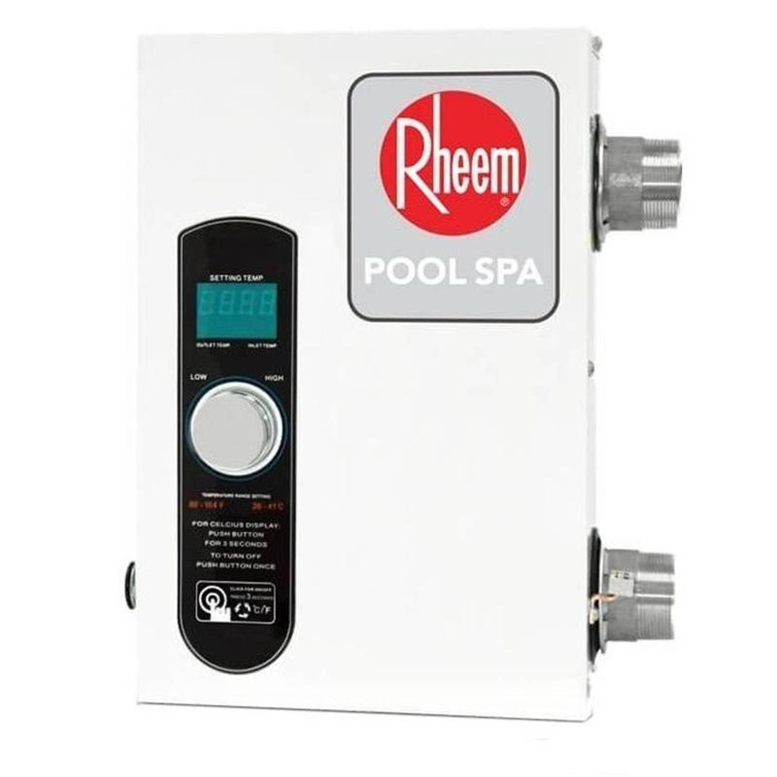 Calefactor para Agua de Hogar, MXPLS-004-4, 27kW, 18m3, 3959gal, 240V, 3F, 60Hz, 3x40A, Hasta 40C, Flujo 11,4L/min a 302L/min, PoolSpa