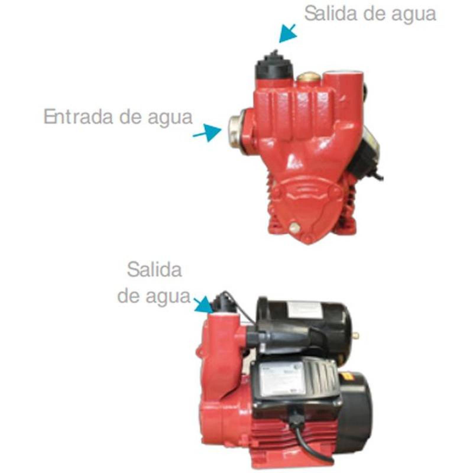 Motobombas Presurizador Baratas MXPBM-001-24 33LPM 2 Servicios 110V1F60Hz 300Watts Diámetro Tubería 1" 2,4Kgc metros cuadrados IP44 PressurePump