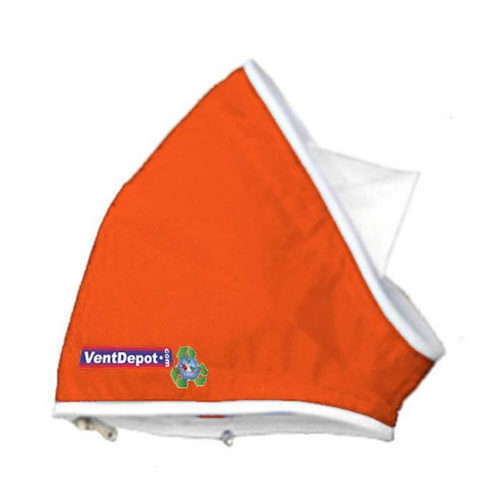  Ducto Circular en Escuadra, MXCCC-176, Codo con Angulo de 45, 20" Diámetro, Radio 10", Altura 30", 5837 a 8756m3/hr, Naranja., AirRegularElbow 45