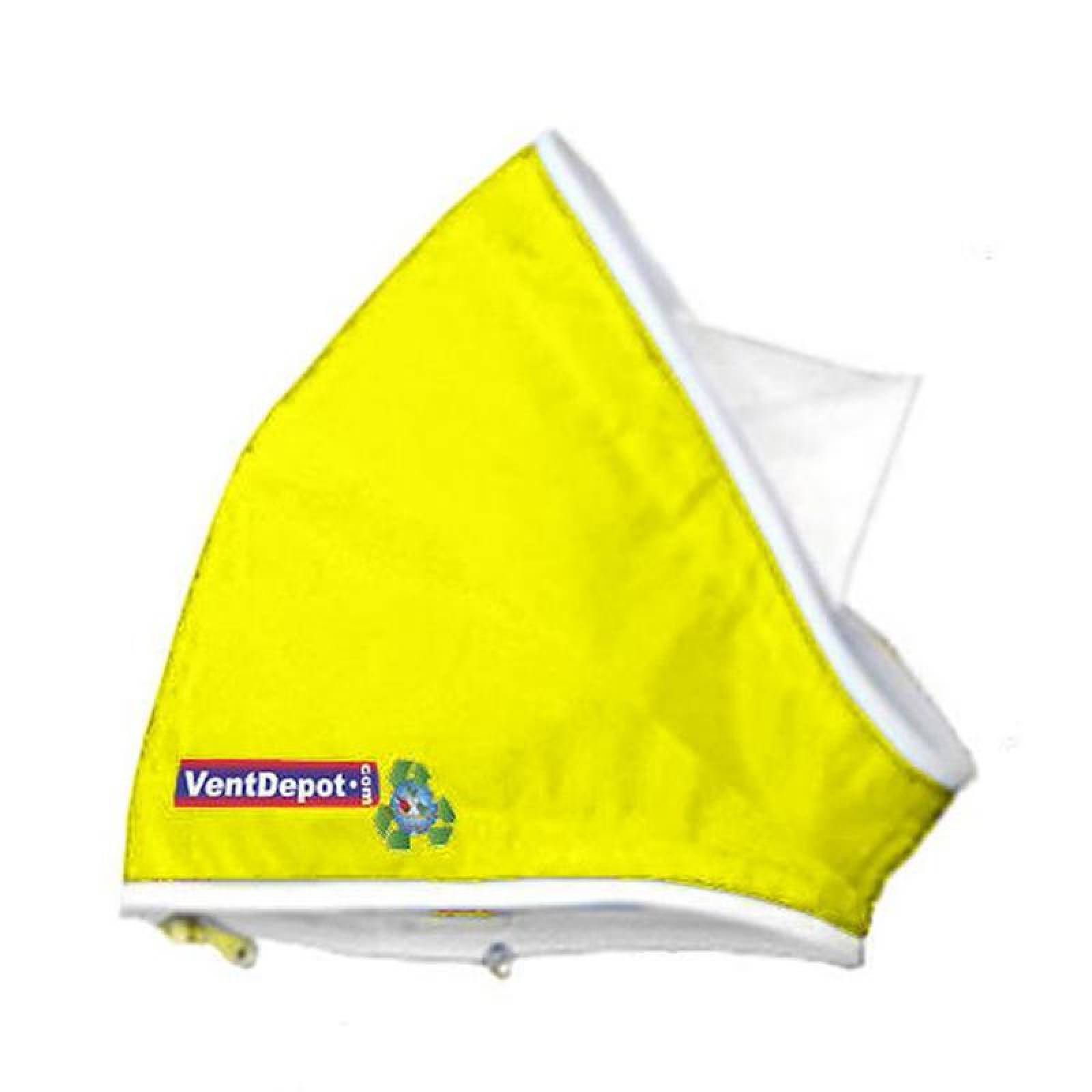  Codo Circular de Telas de Colores, MXCCC-777, Codo con Angulo de 45, 70" Diámetro, Radio 35", Altura 105", 71507 a 107260m3/hr, Amarillo Canario., AirRegularElbow 45