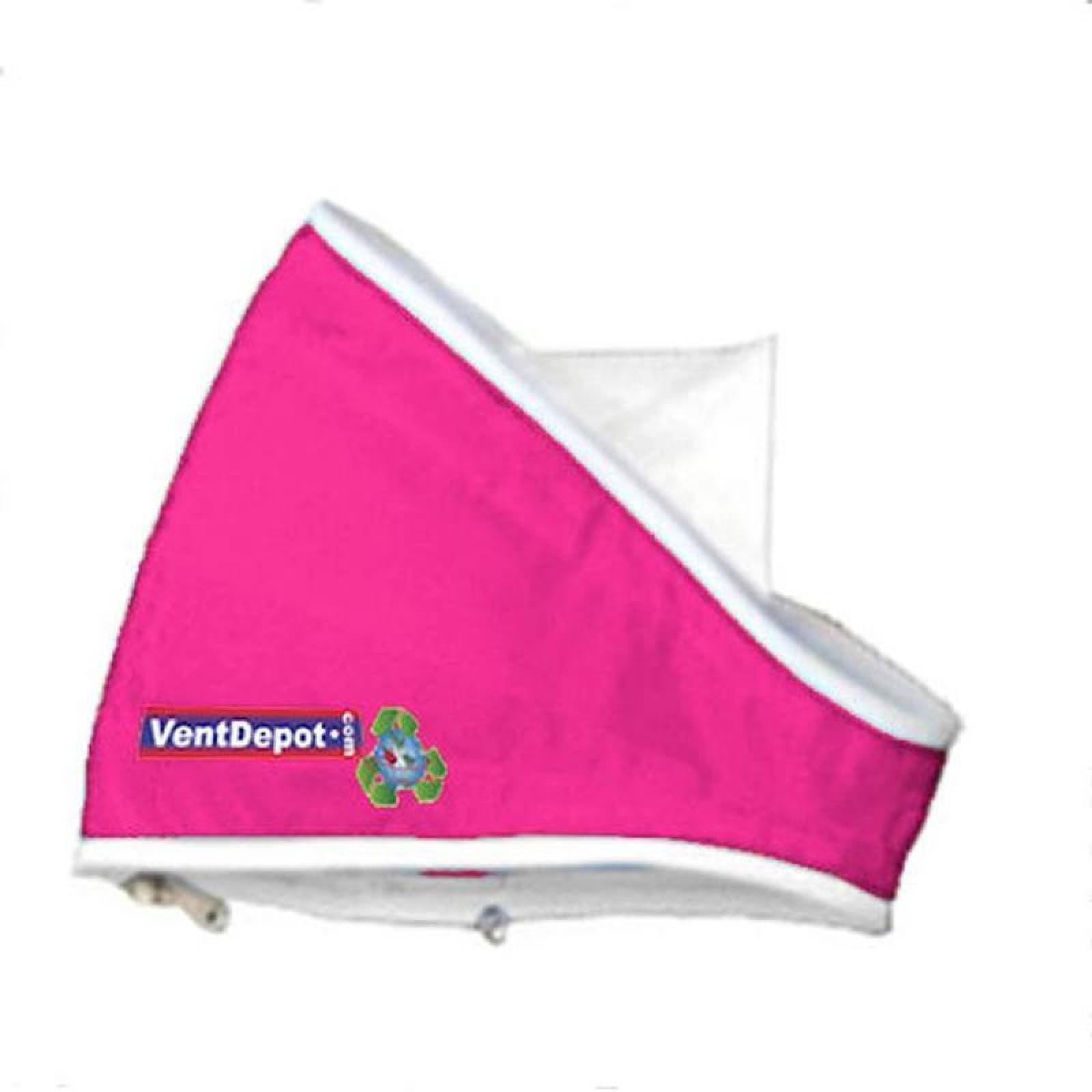  Codo Textil, MXCCE-0286, Codo con Angulo de 25.5, 28" Diámetro, Radio 14", Altura 42", 11441 a 17162m3/hr, Rosa Mexicano., AirRegularElbow 22.5