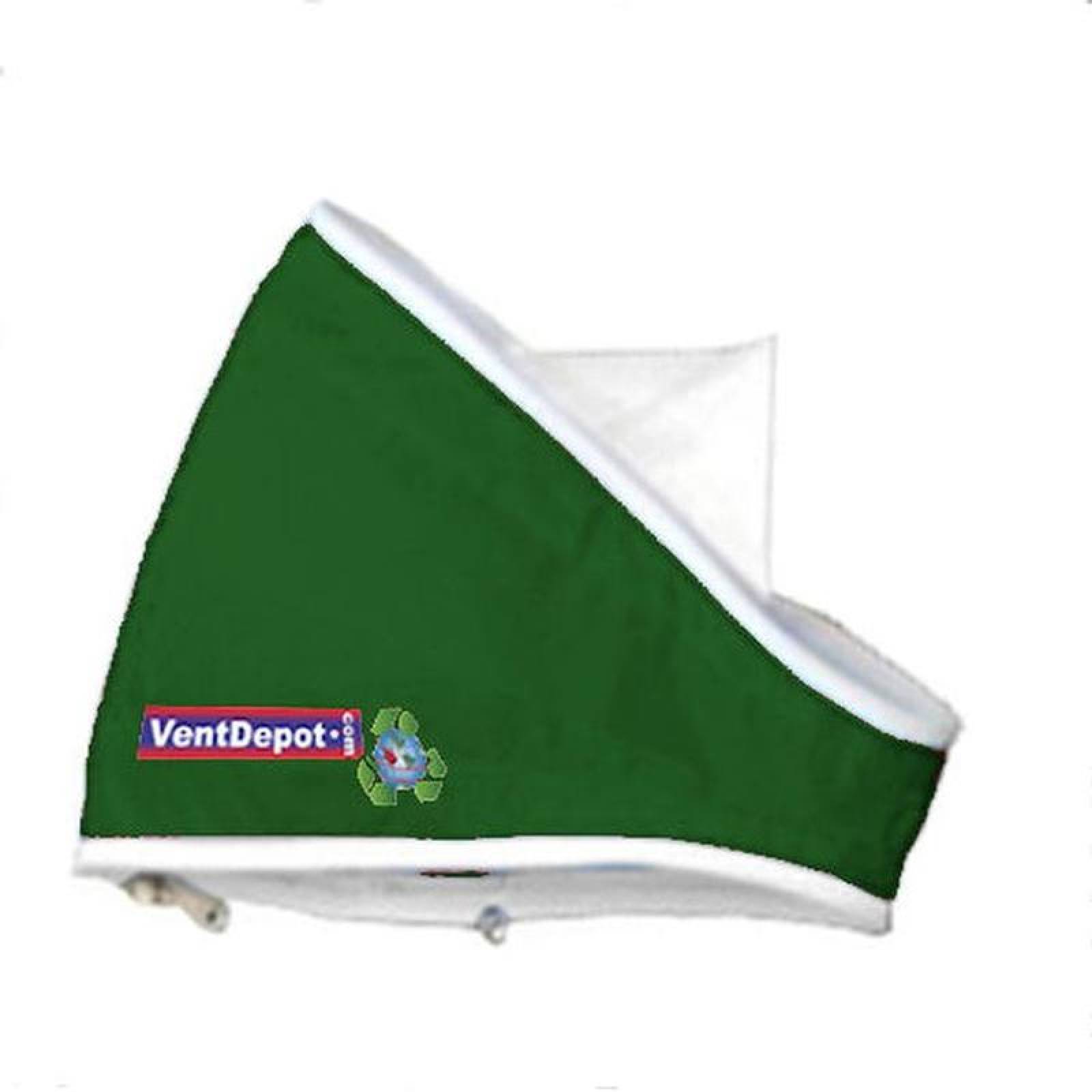  Codo para Ducto VentDepot, MXCCE-0325, Codo con Angulo de 25.5, 32" Diámetro, Radio 16", Altura 48", 14943 a 22415m3/hr, Verde Oscuro., AirRegularElbow 22.5