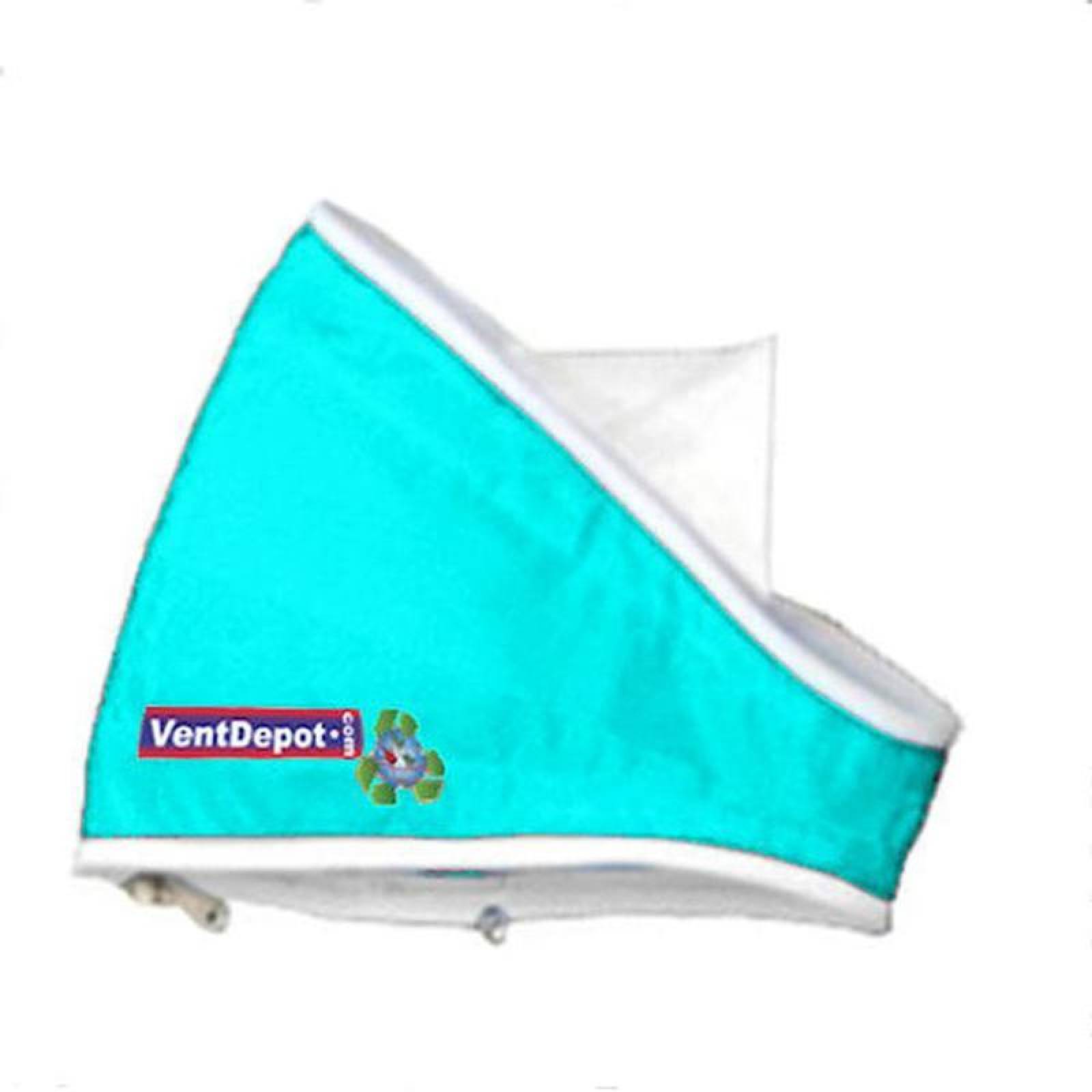 Codos para Ductos VentDepot, MXCCE-0446, Codo con Angulo de 25.5, 42" Diámetro, Radio 21", Altura 63", 25742 a 38614m3/hr, Turquesa., AirRegularElbow 22.5