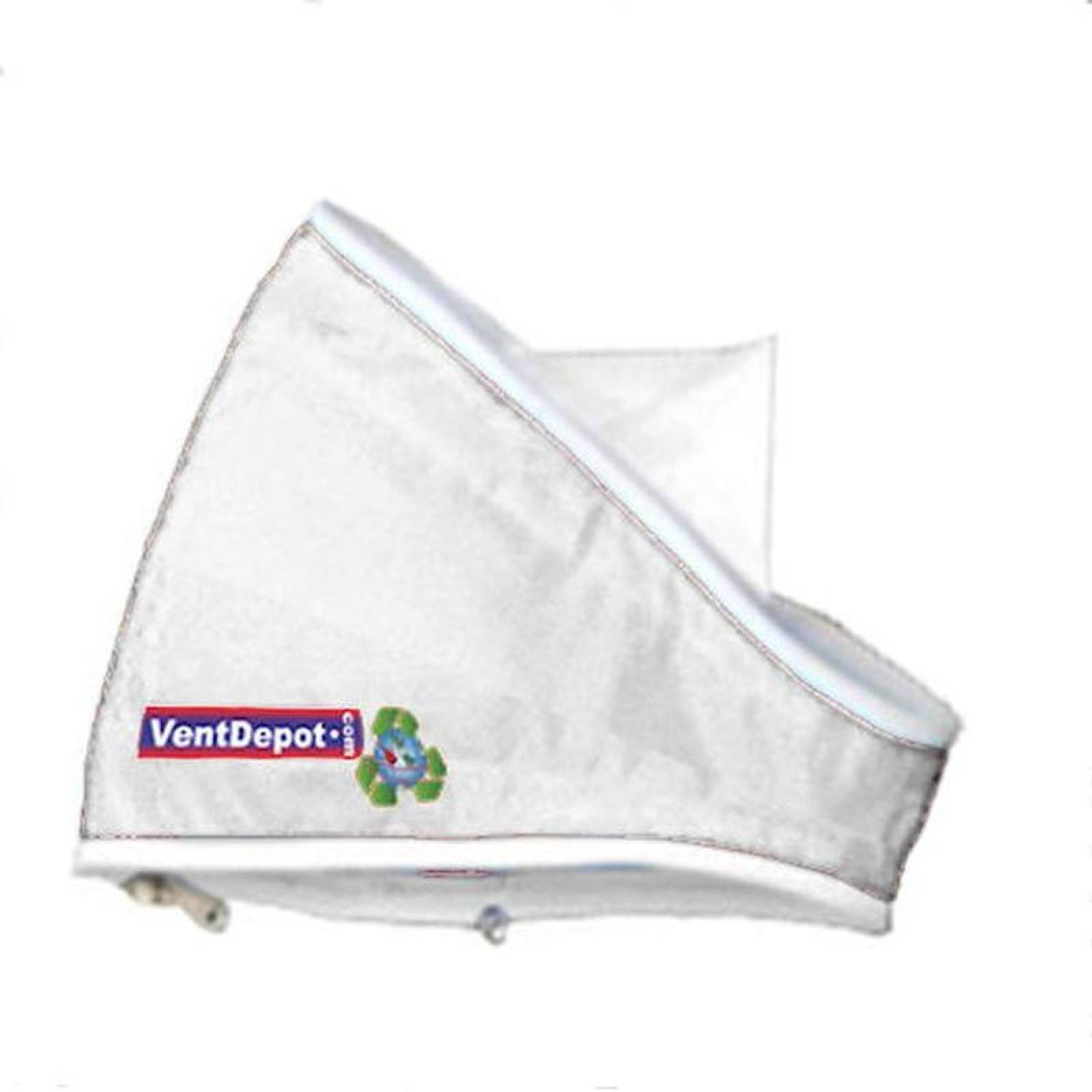  Codos Textiles, MXCCE-0555, Codo con Angulo de 25.5, 52" Diámetro, Radio 26", Altura 78", 39460 a 59190m3/hr, Blanco., AirRegularElbow 22.5