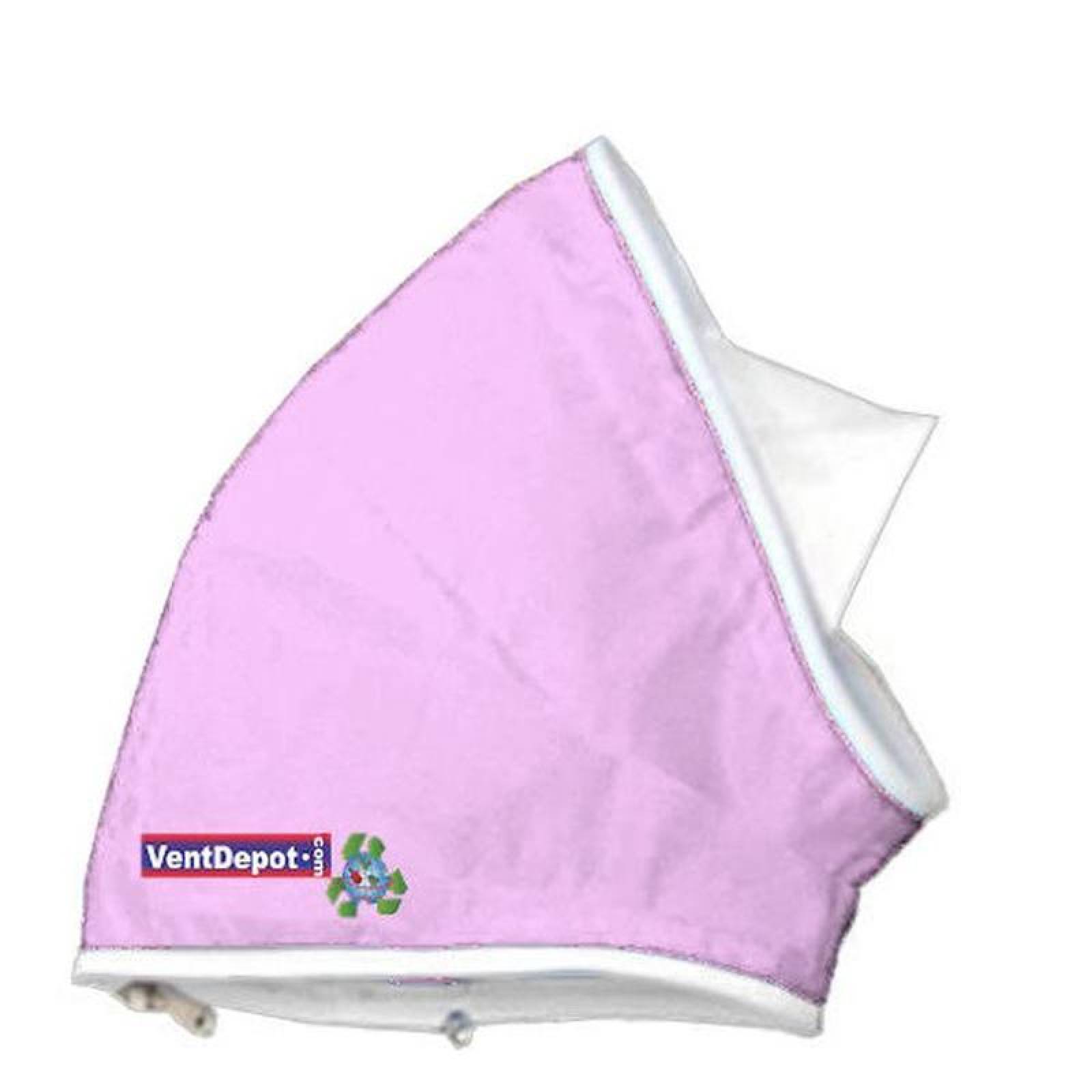  Codo Textil para Mina, MXCCF-525, Codo con Angulo de 60, 48" Diámetro, Radio 24", Altura 72", 33623 a 50434m3/hr, Rosa Pastel., AirRegularElbow 60