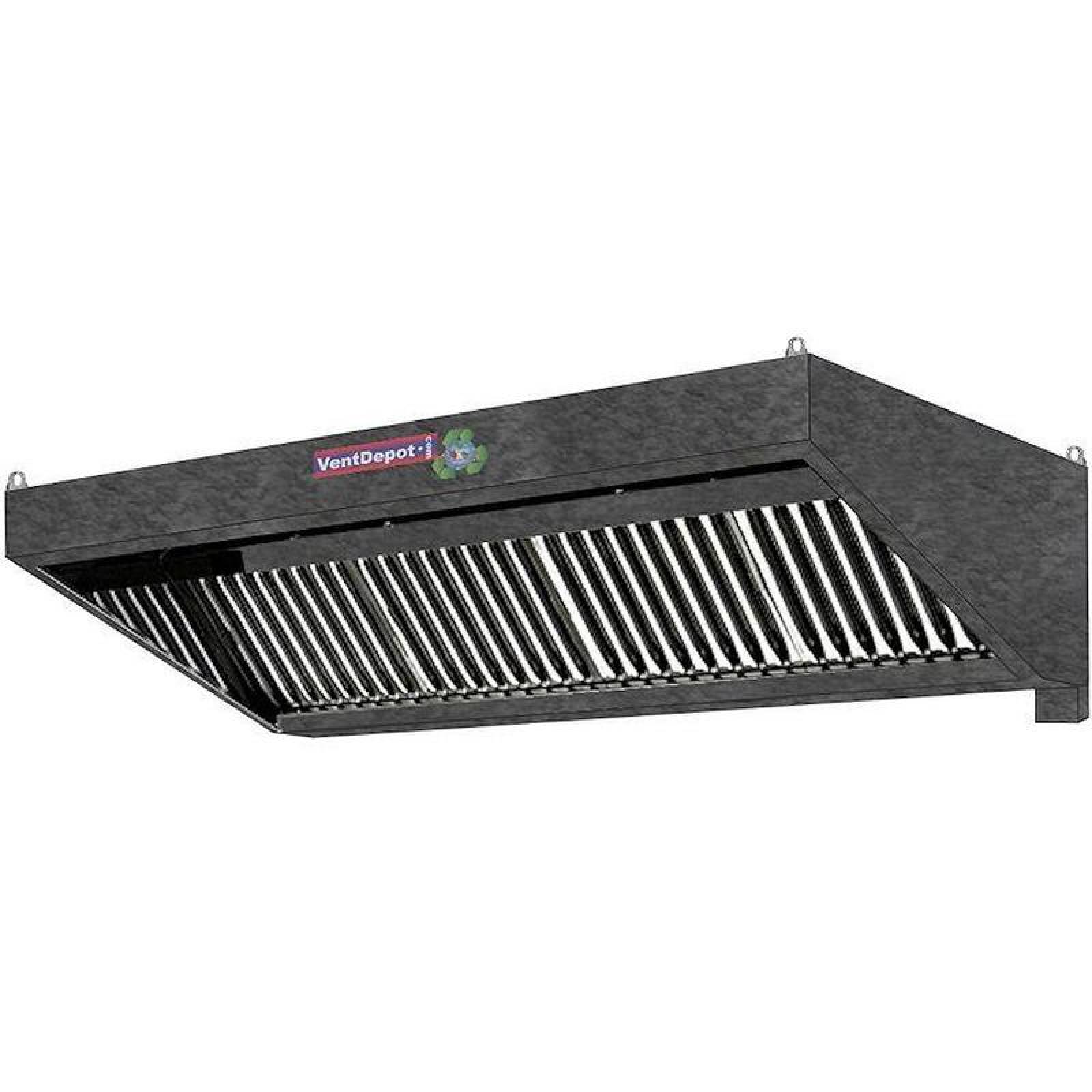  Campana Cocina para Extraccion, MXPOD-2202, 112x24x40", C.18, 5Luminarios LED, Sin Filtro, Dren para Grasa, Galvanizado, ProHood